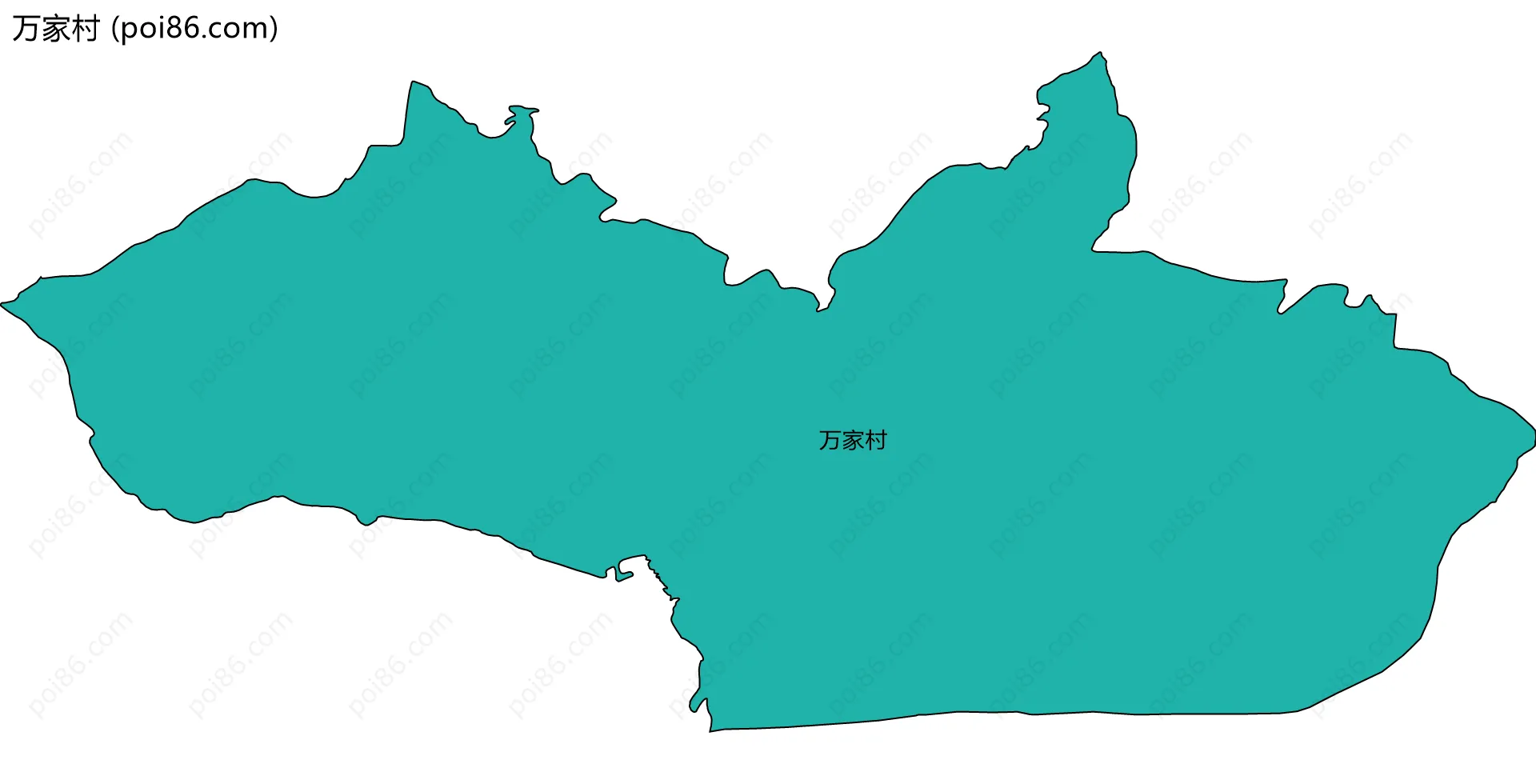 万家村边界地图