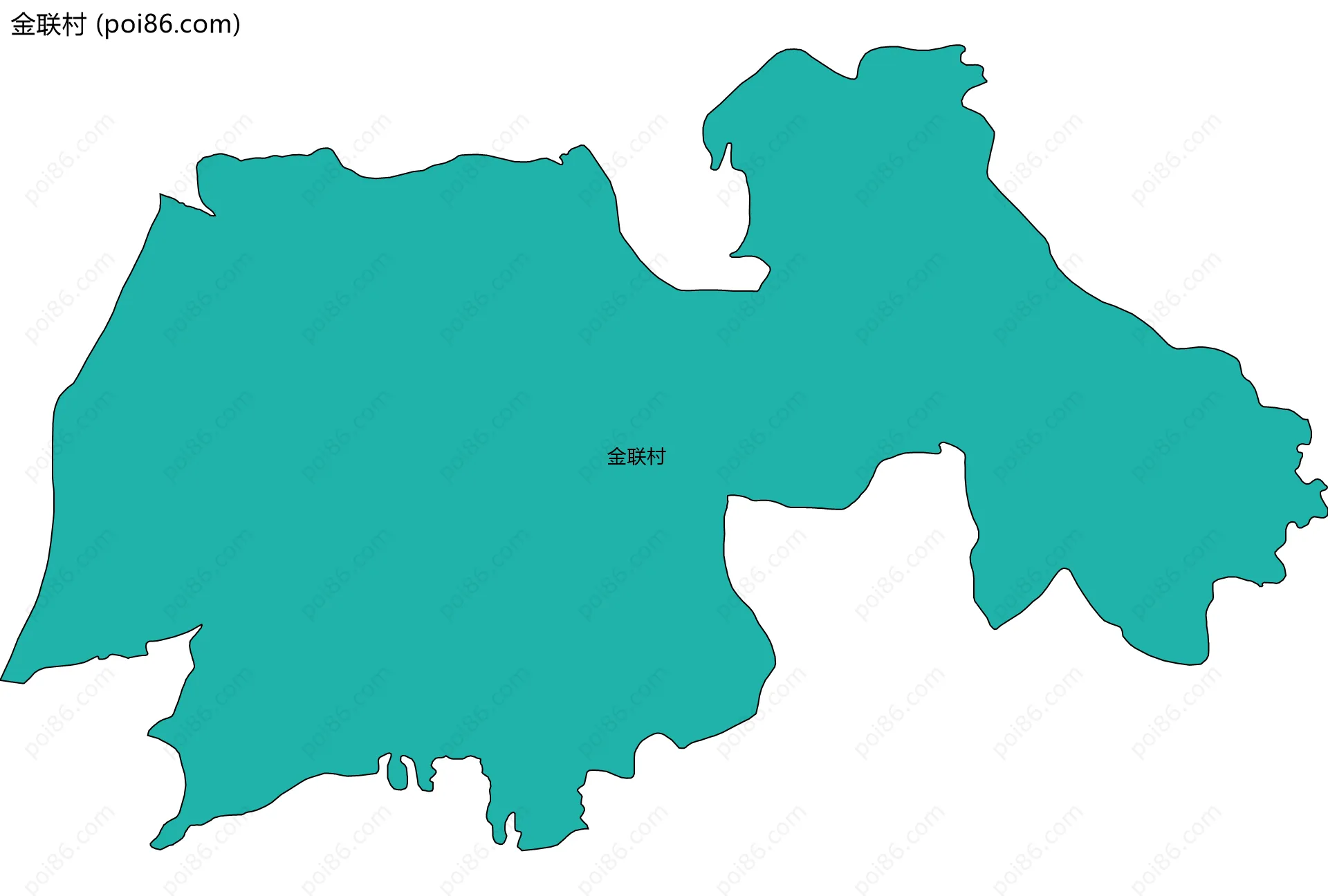 金联村边界地图