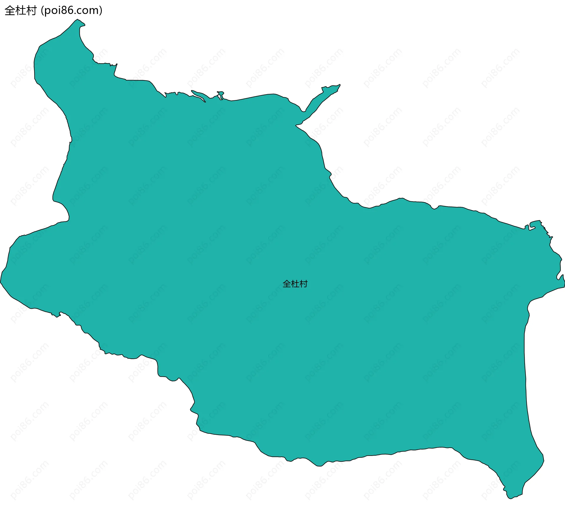 全杜村边界地图