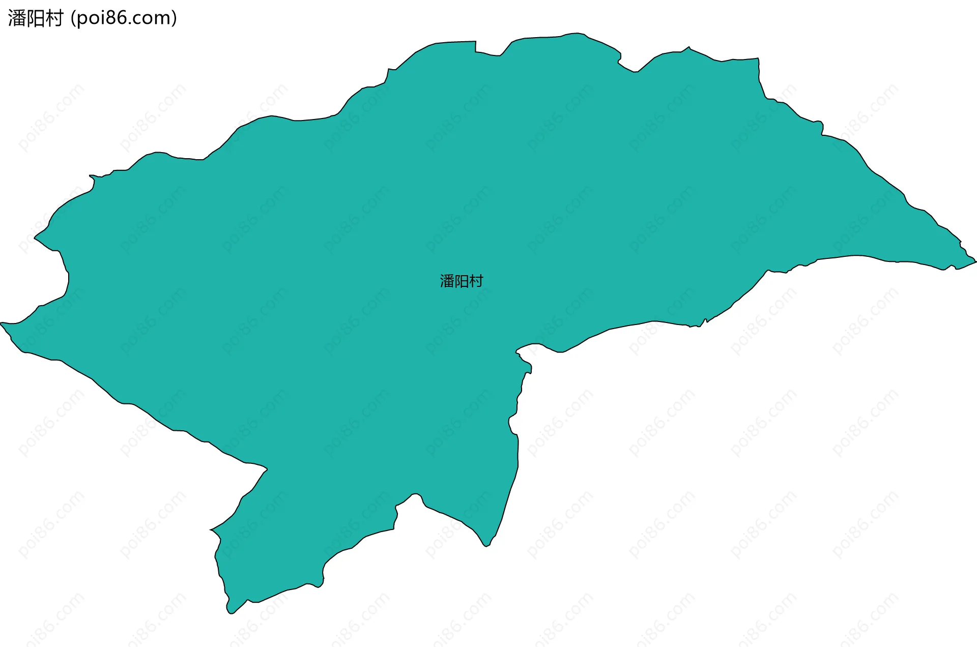 潘阳村边界地图