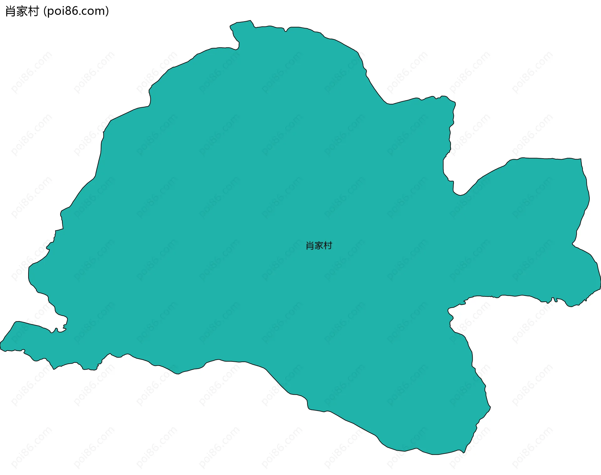 肖家村边界地图