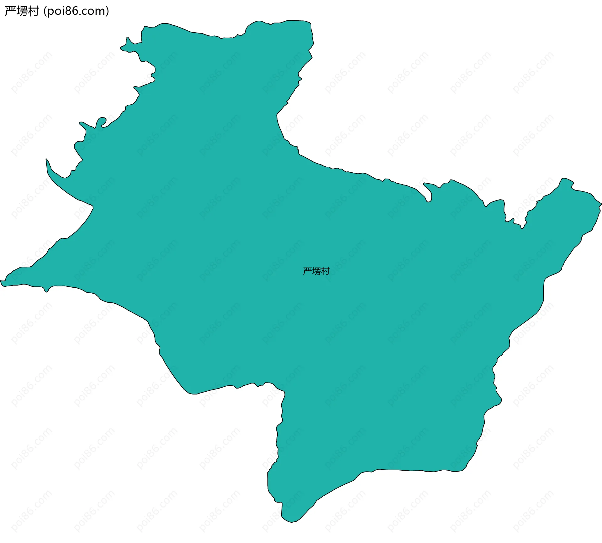 严塄村边界地图