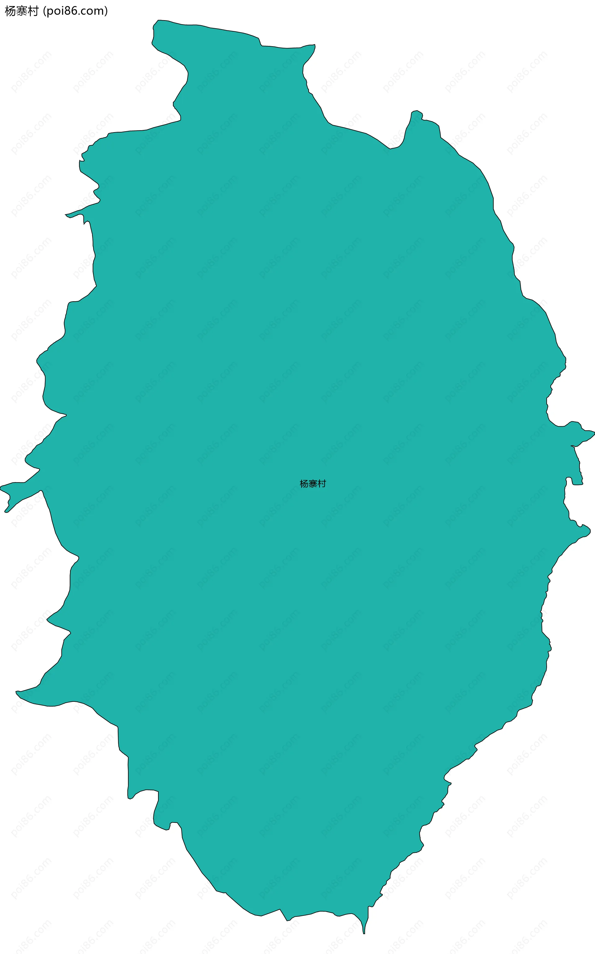 杨寨村边界地图