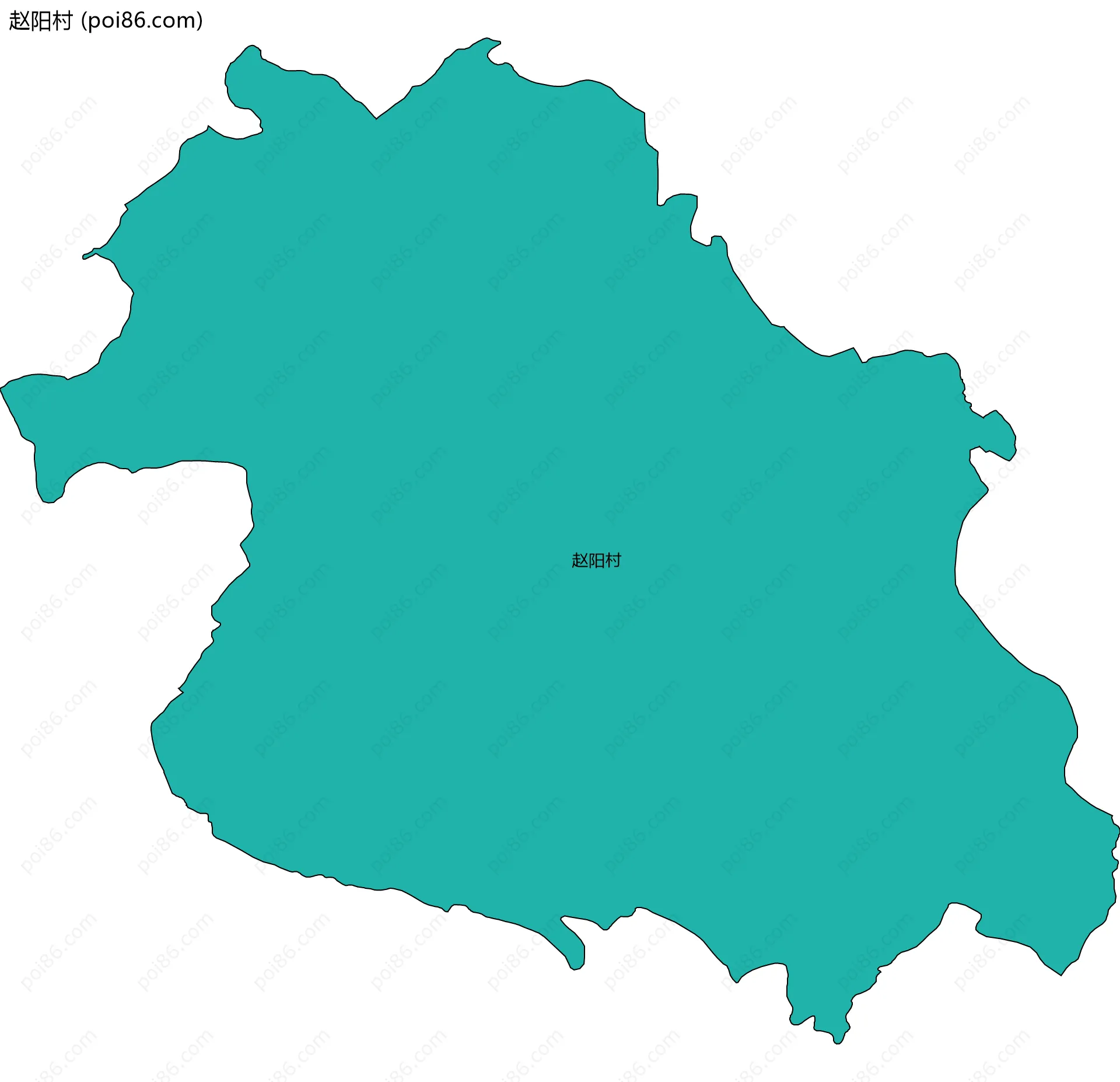 赵阳村边界地图