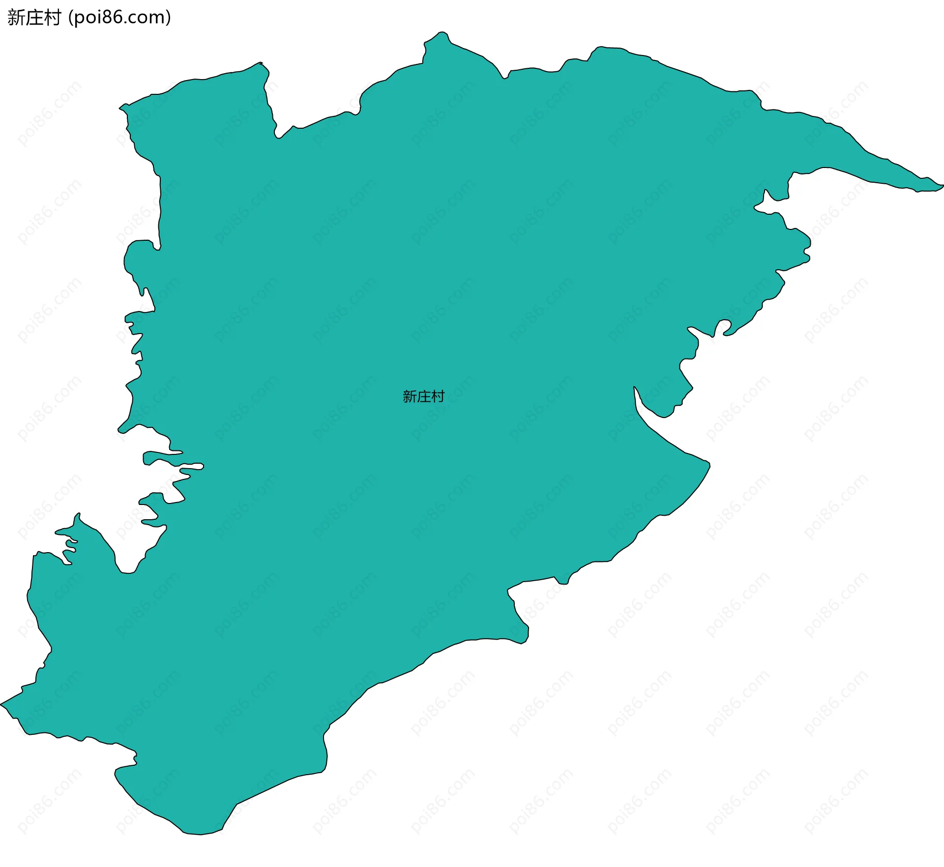 新庄村边界地图