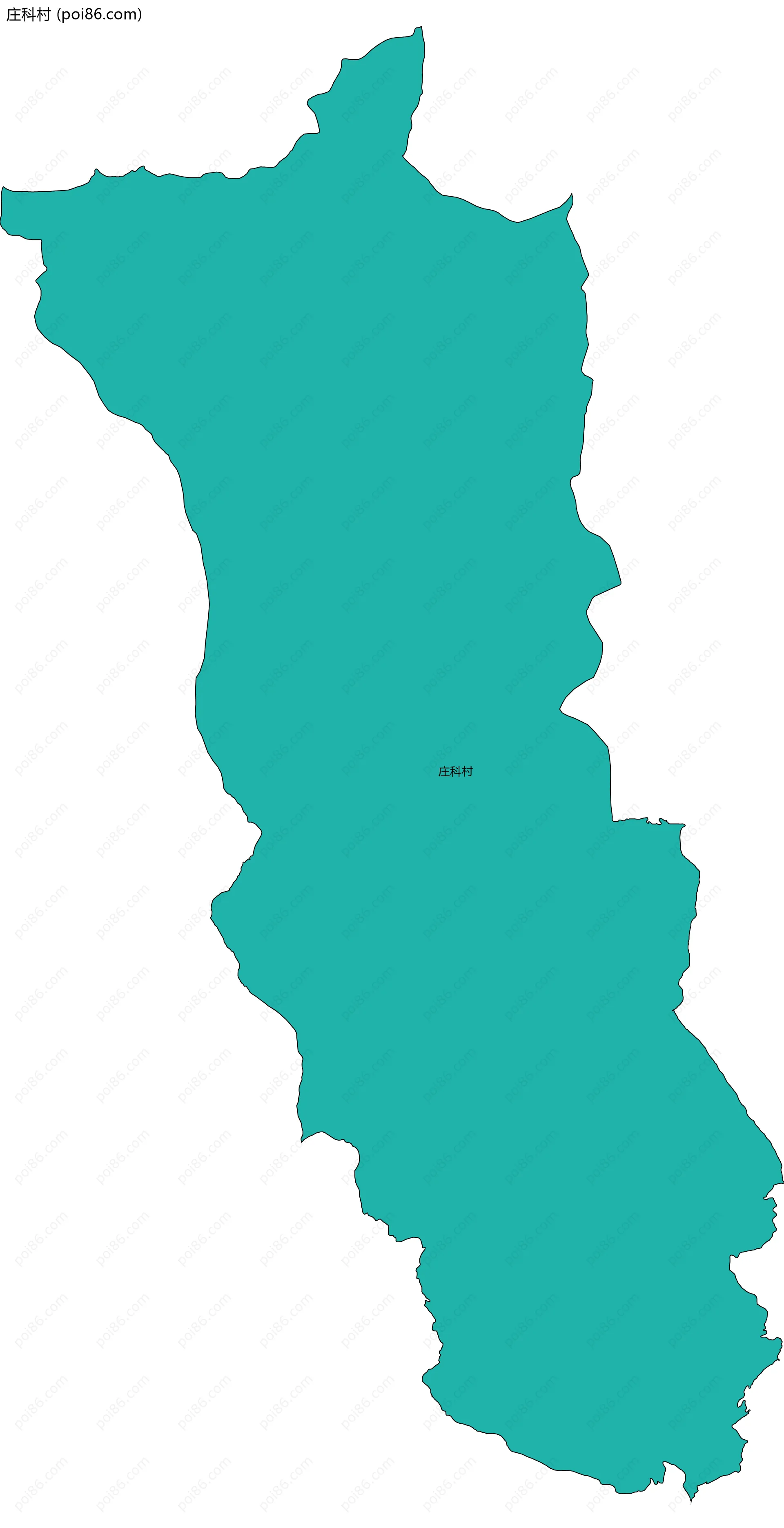 庄科村边界地图