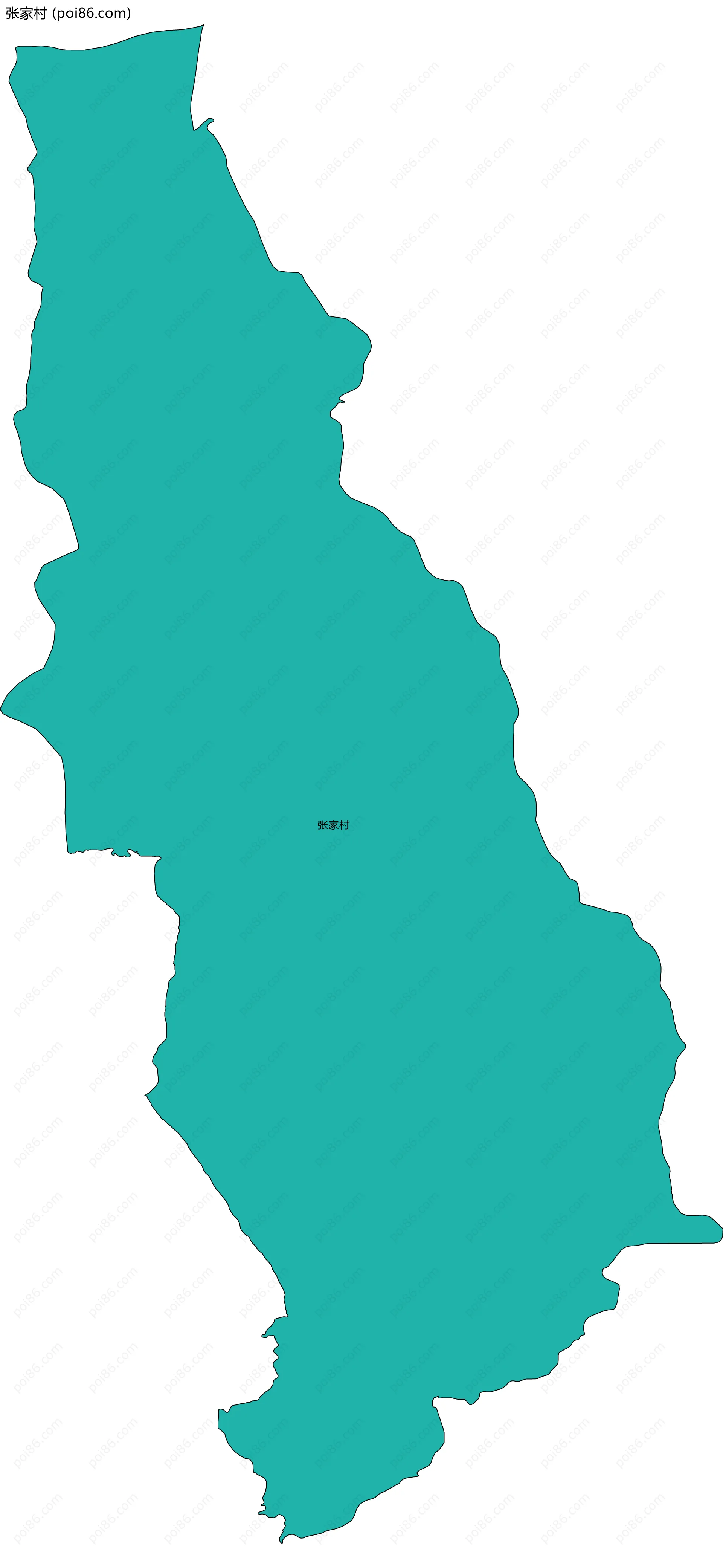 张家村边界地图