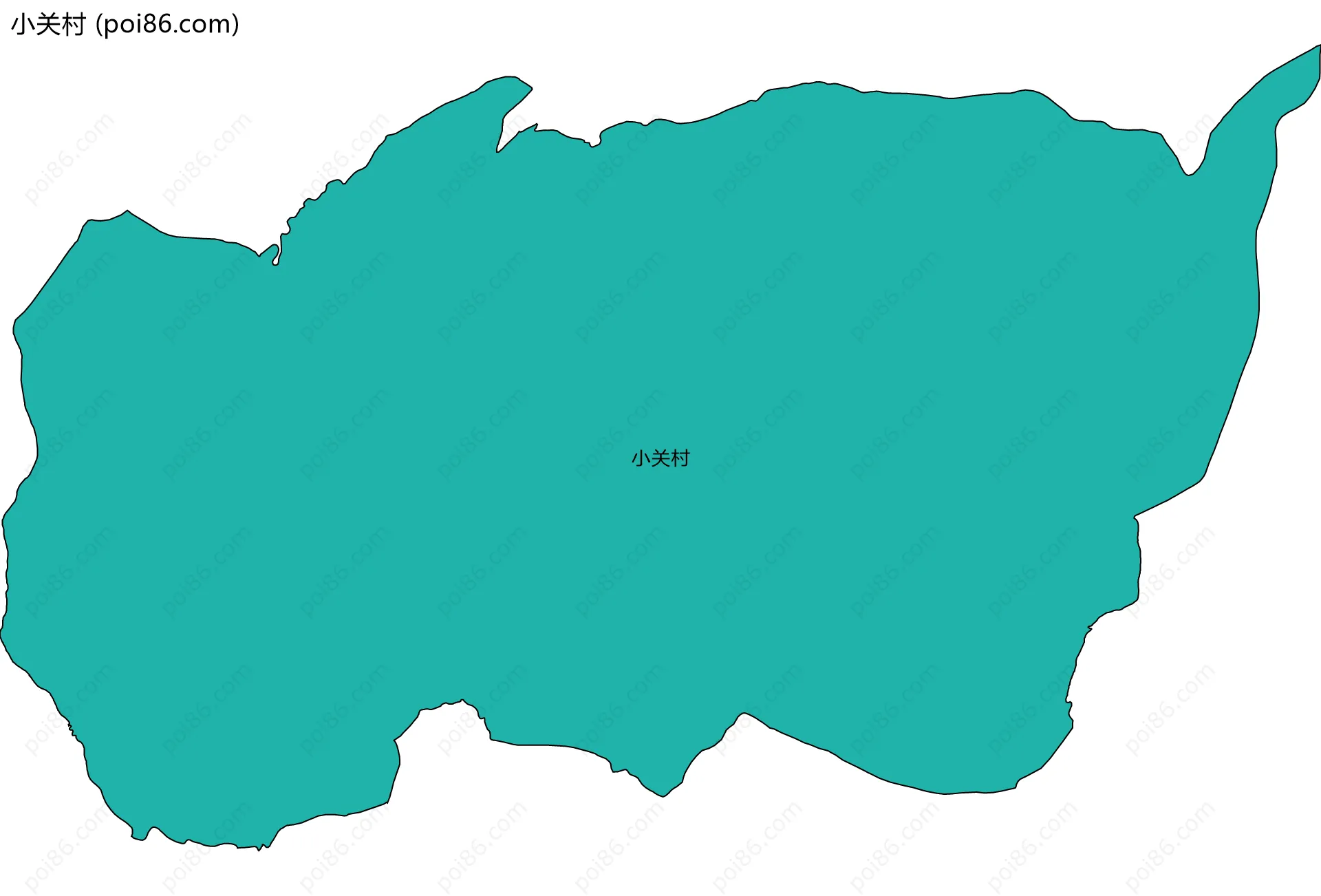 小关村边界地图