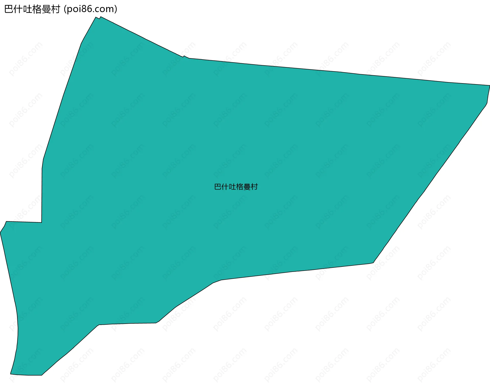 巴什吐格曼村边界地图
