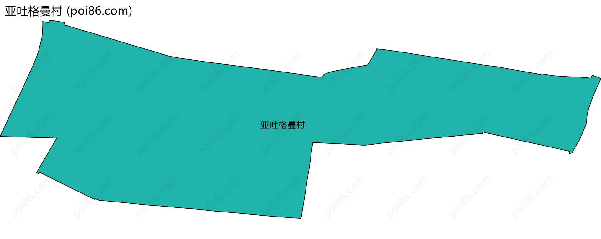 亚吐格曼村边界地图