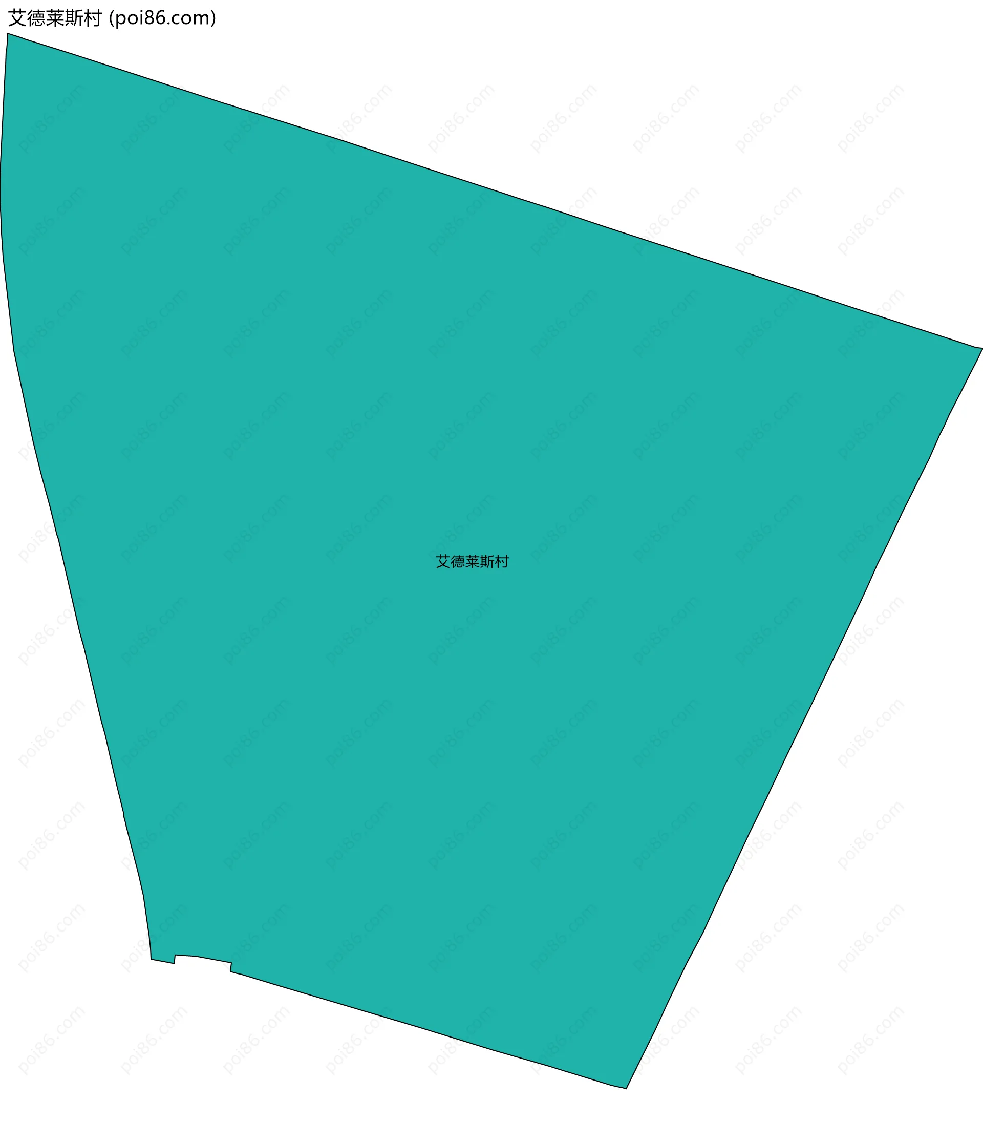 艾德莱斯村边界地图