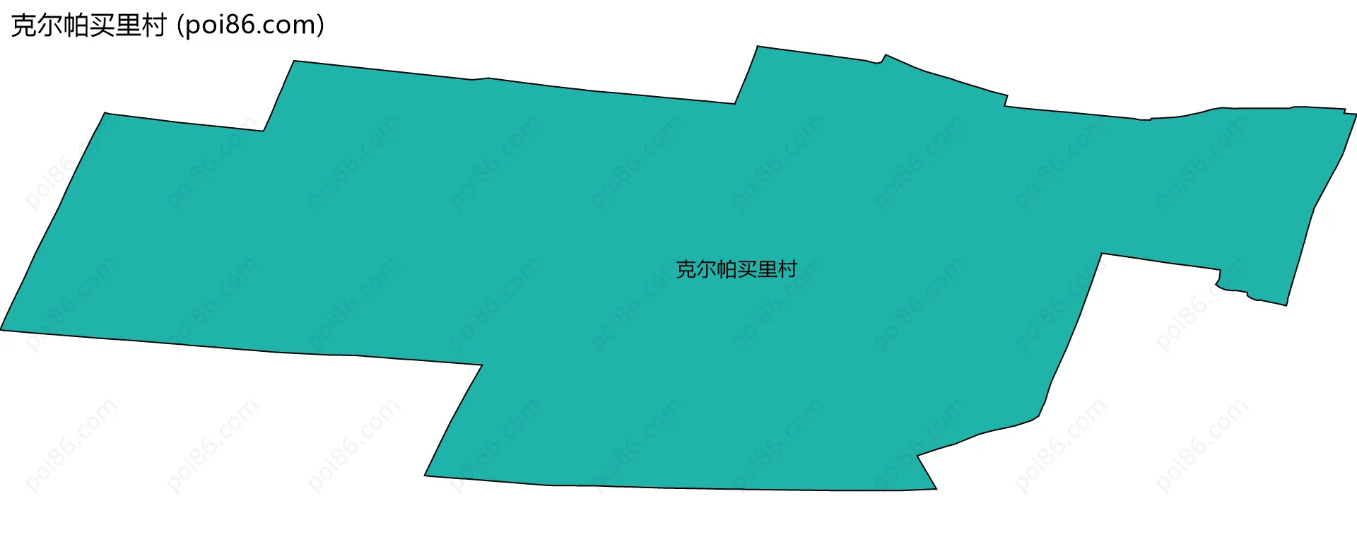 克尔帕买里村边界地图