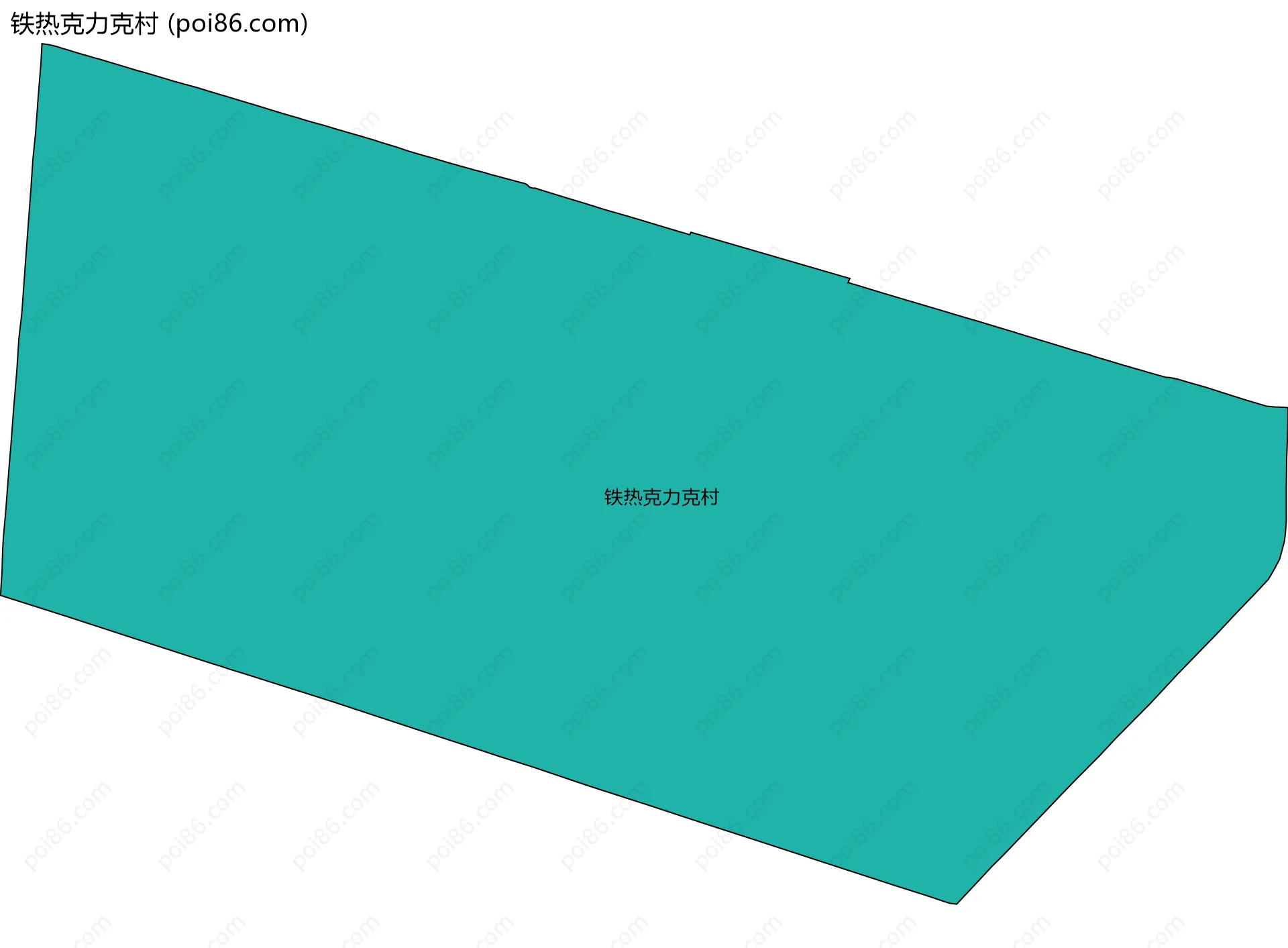 铁热克力克村边界地图