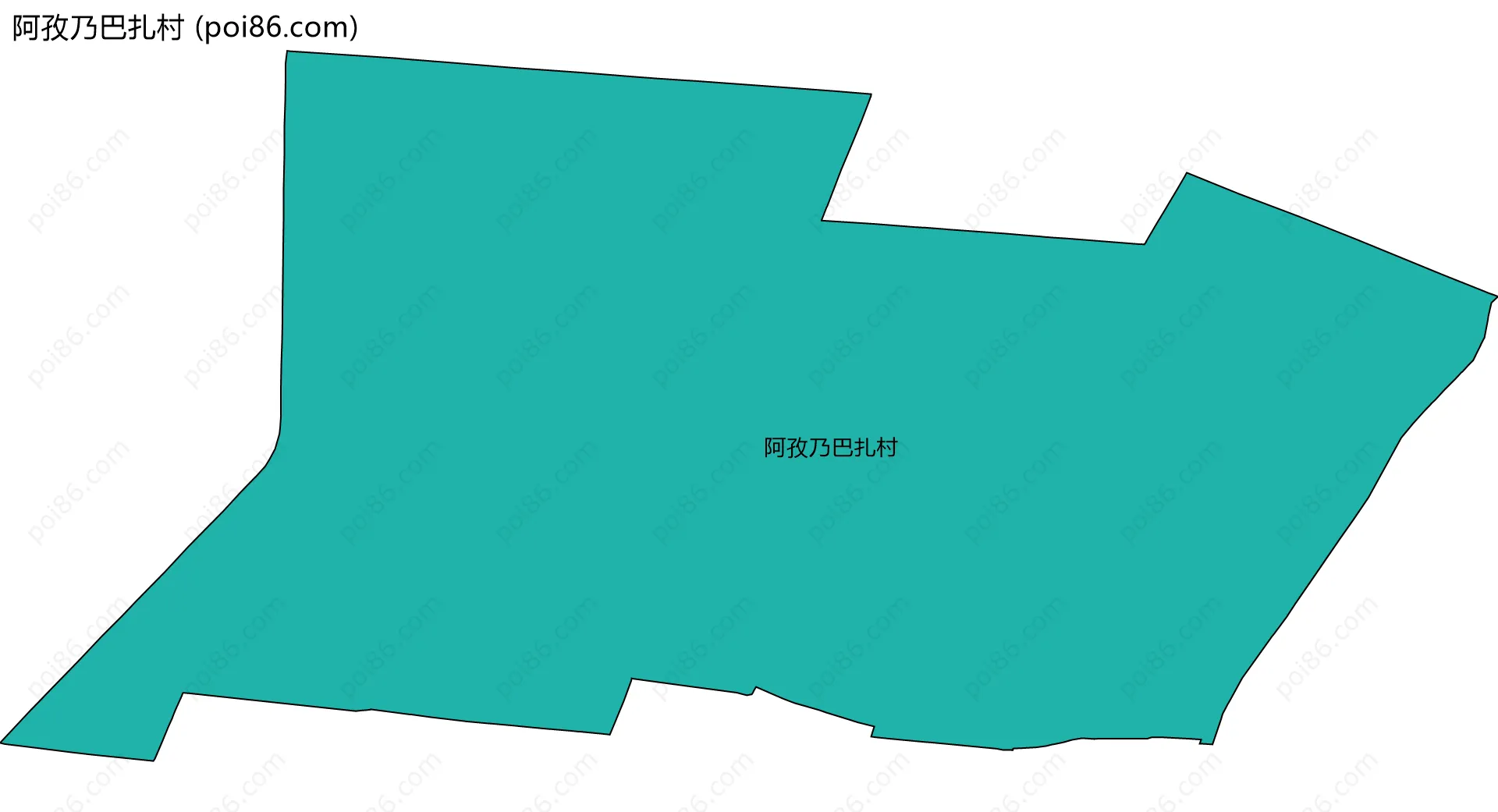 阿孜乃巴扎村边界地图