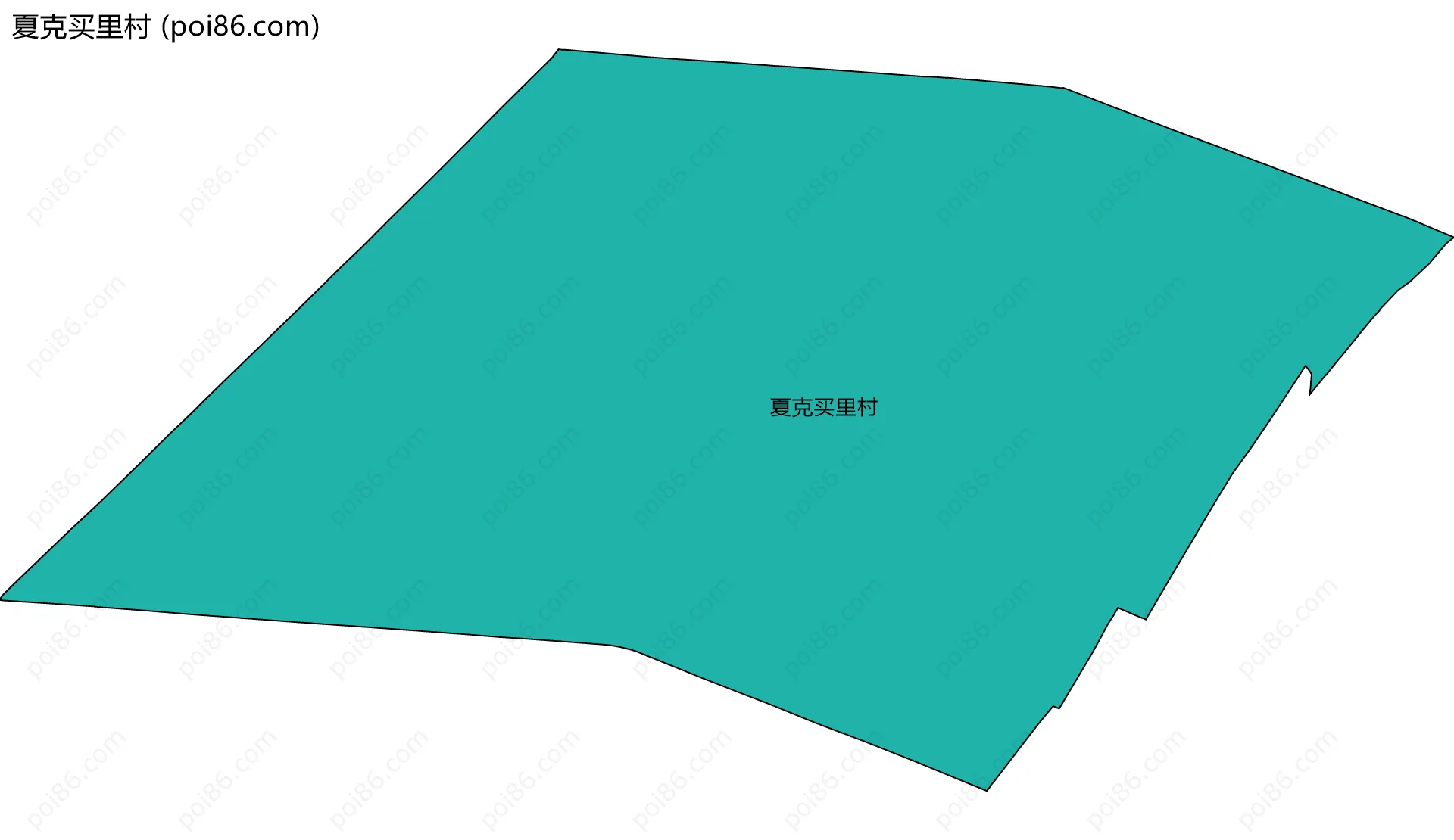 夏克买里村边界地图