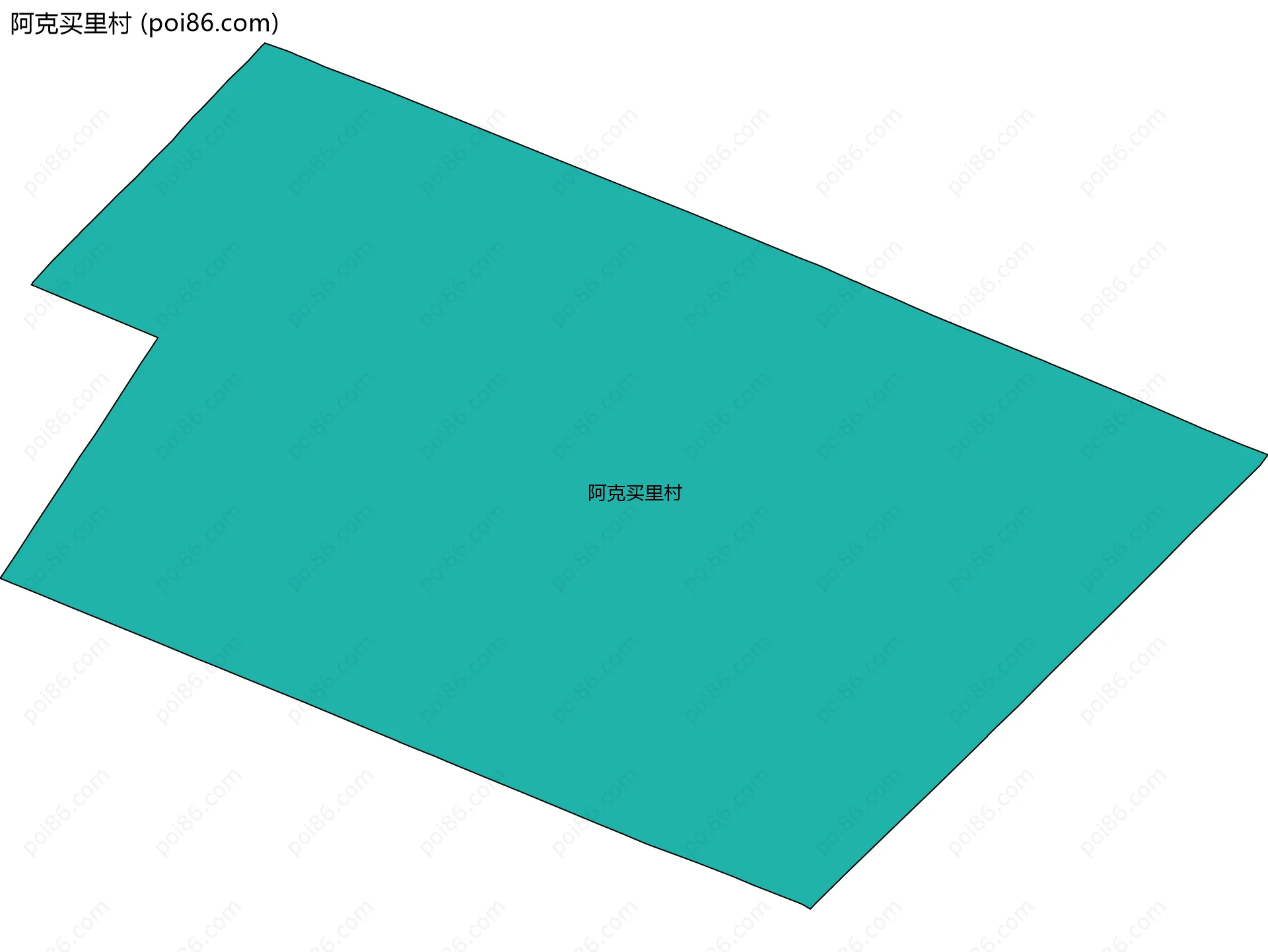 阿克买里村边界地图