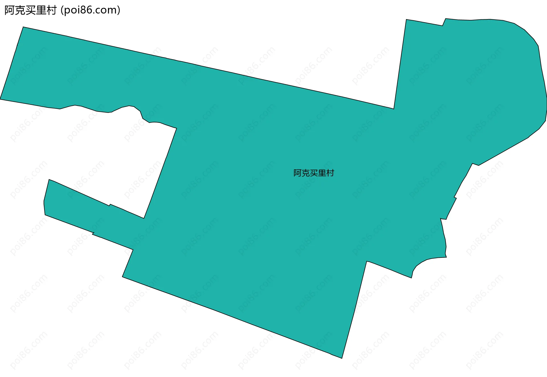 阿克买里村边界地图