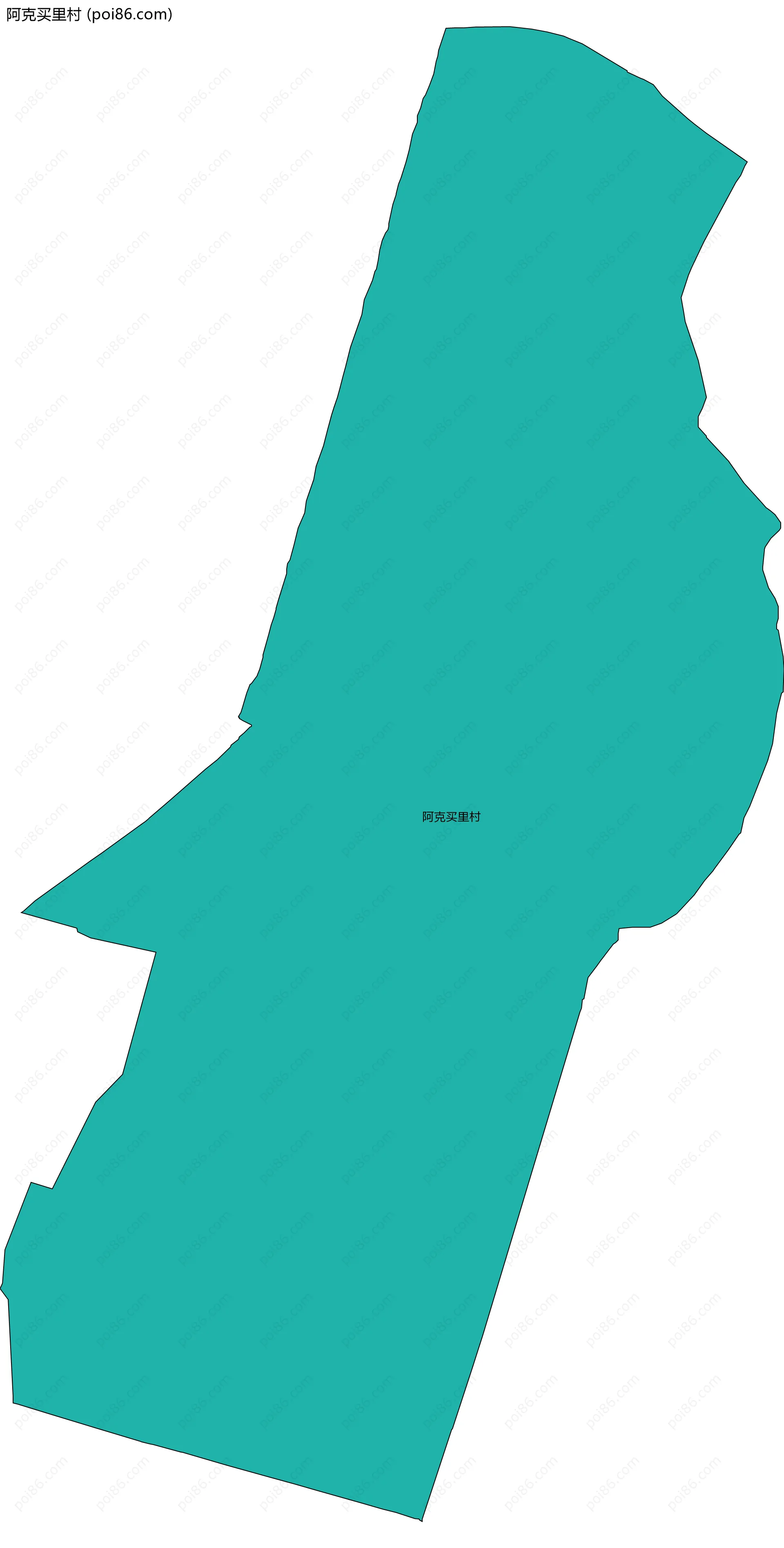 阿克买里村边界地图
