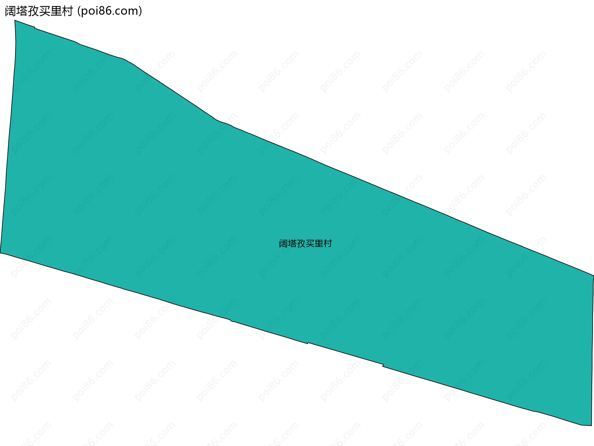阔塔孜买里村边界地图