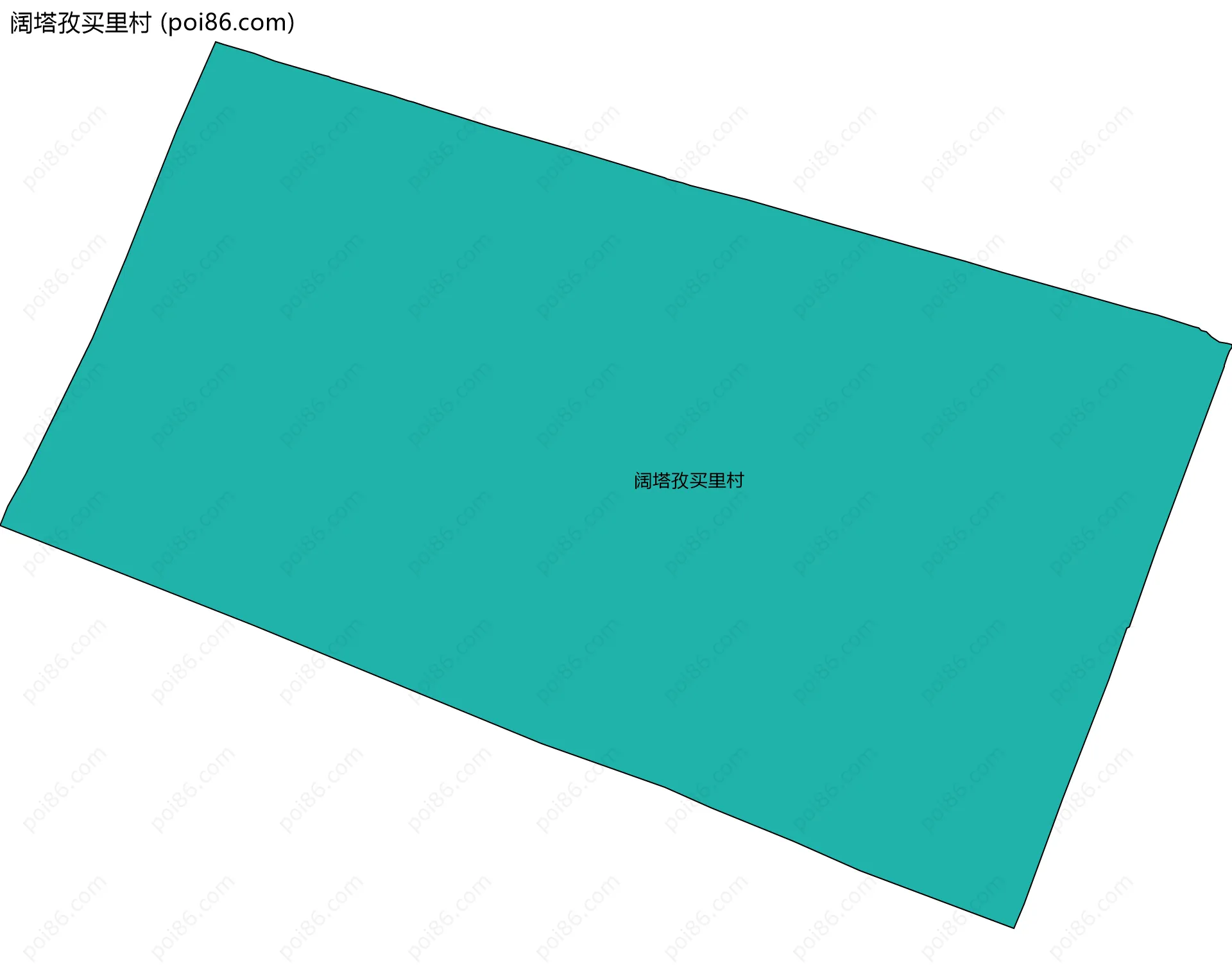 阔塔孜买里村边界地图