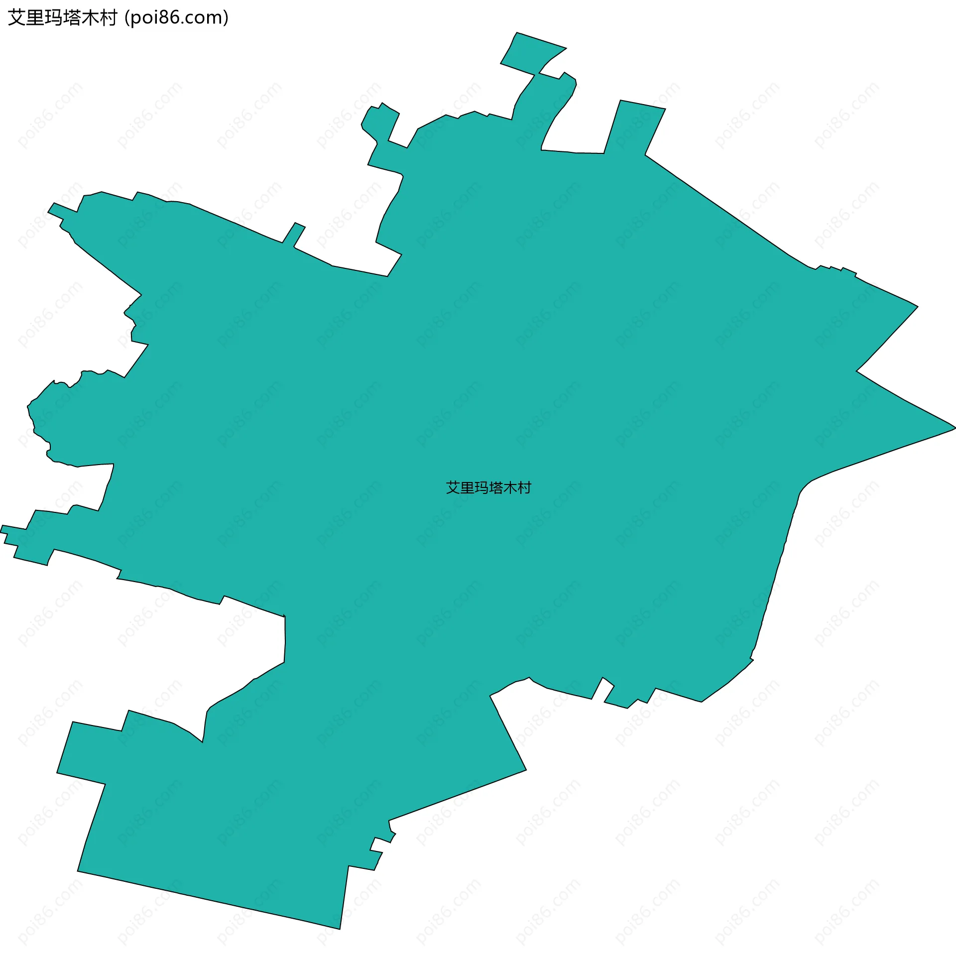 艾里玛塔木村边界地图