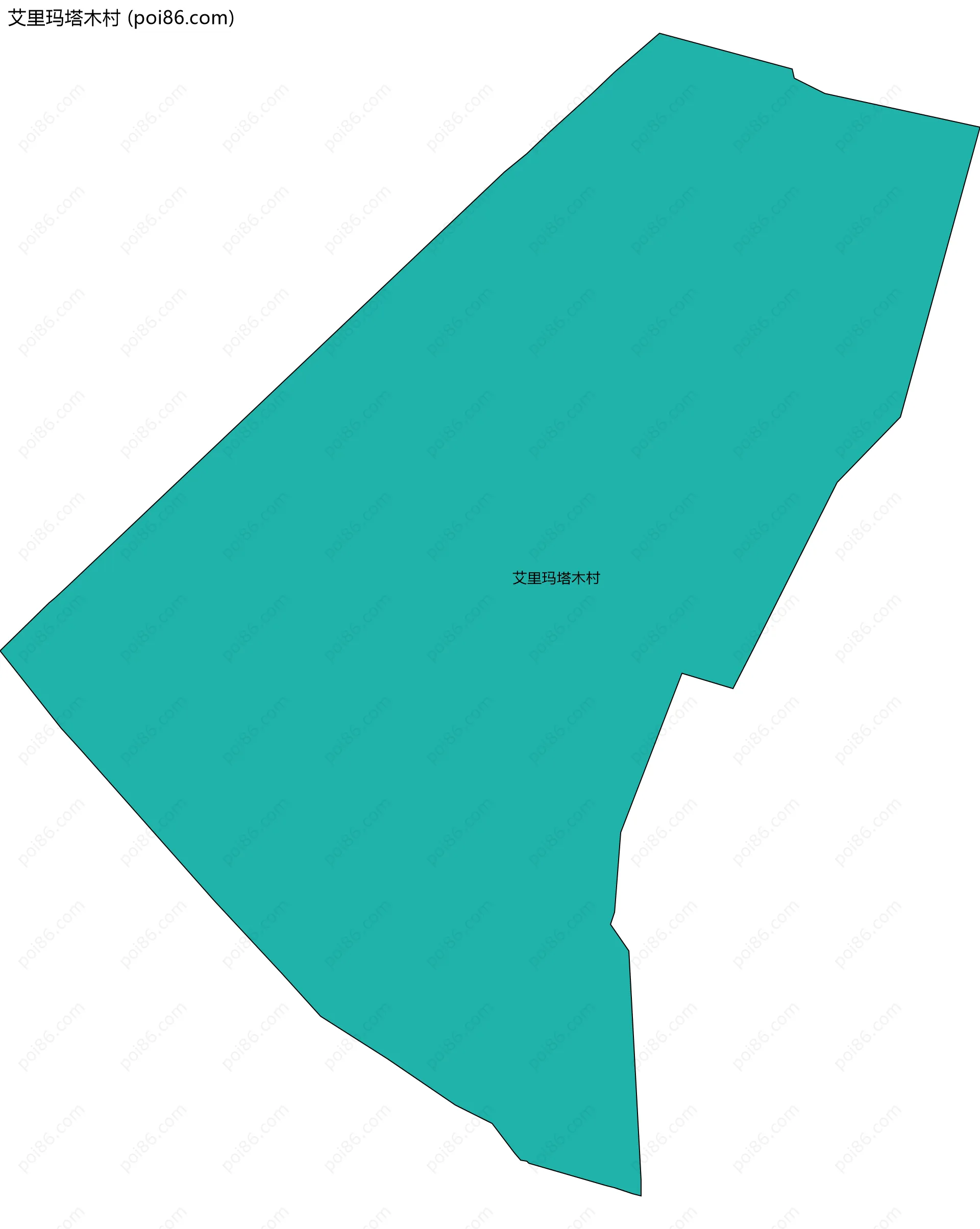 艾里玛塔木村边界地图