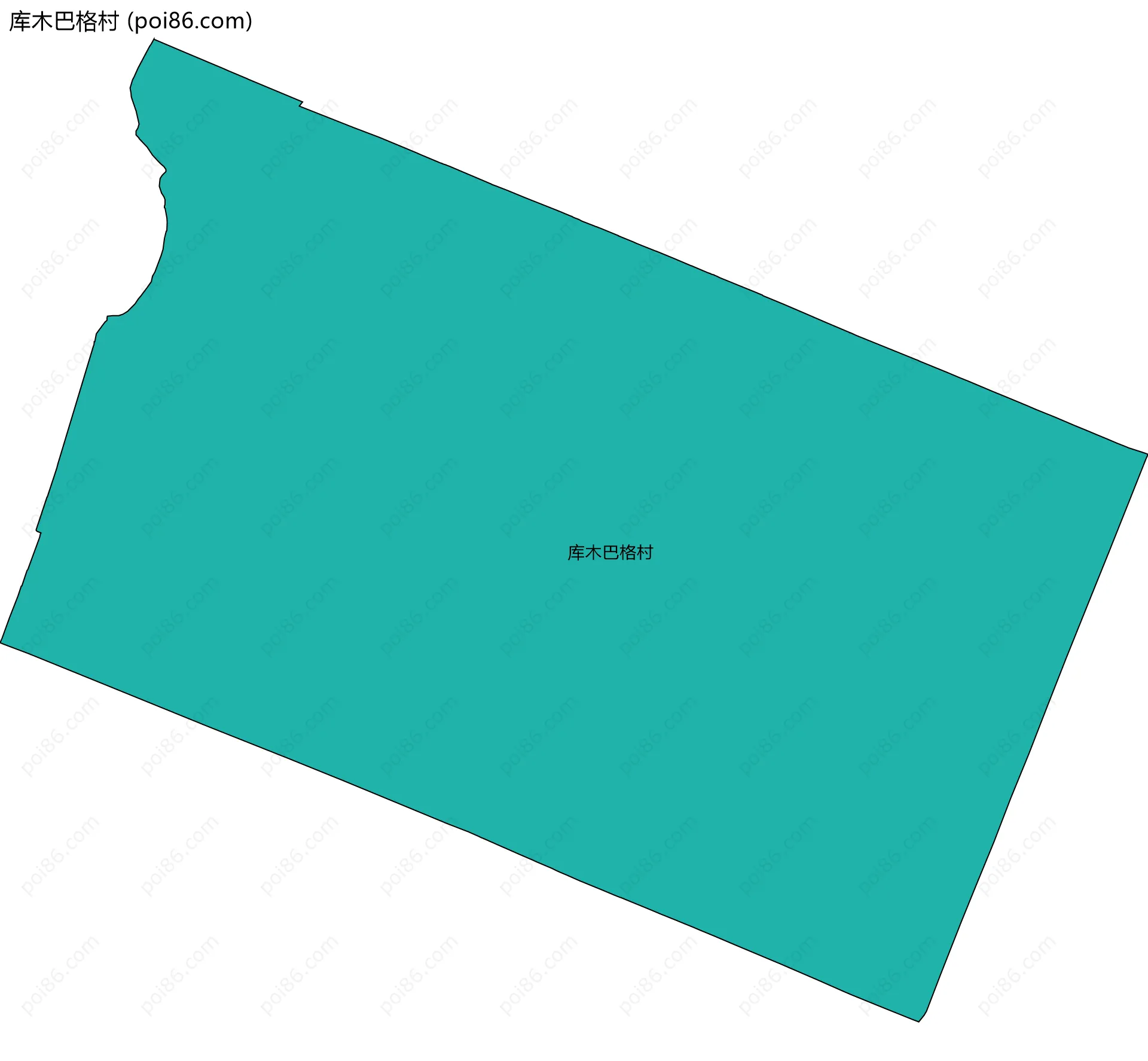 库木巴格村边界地图