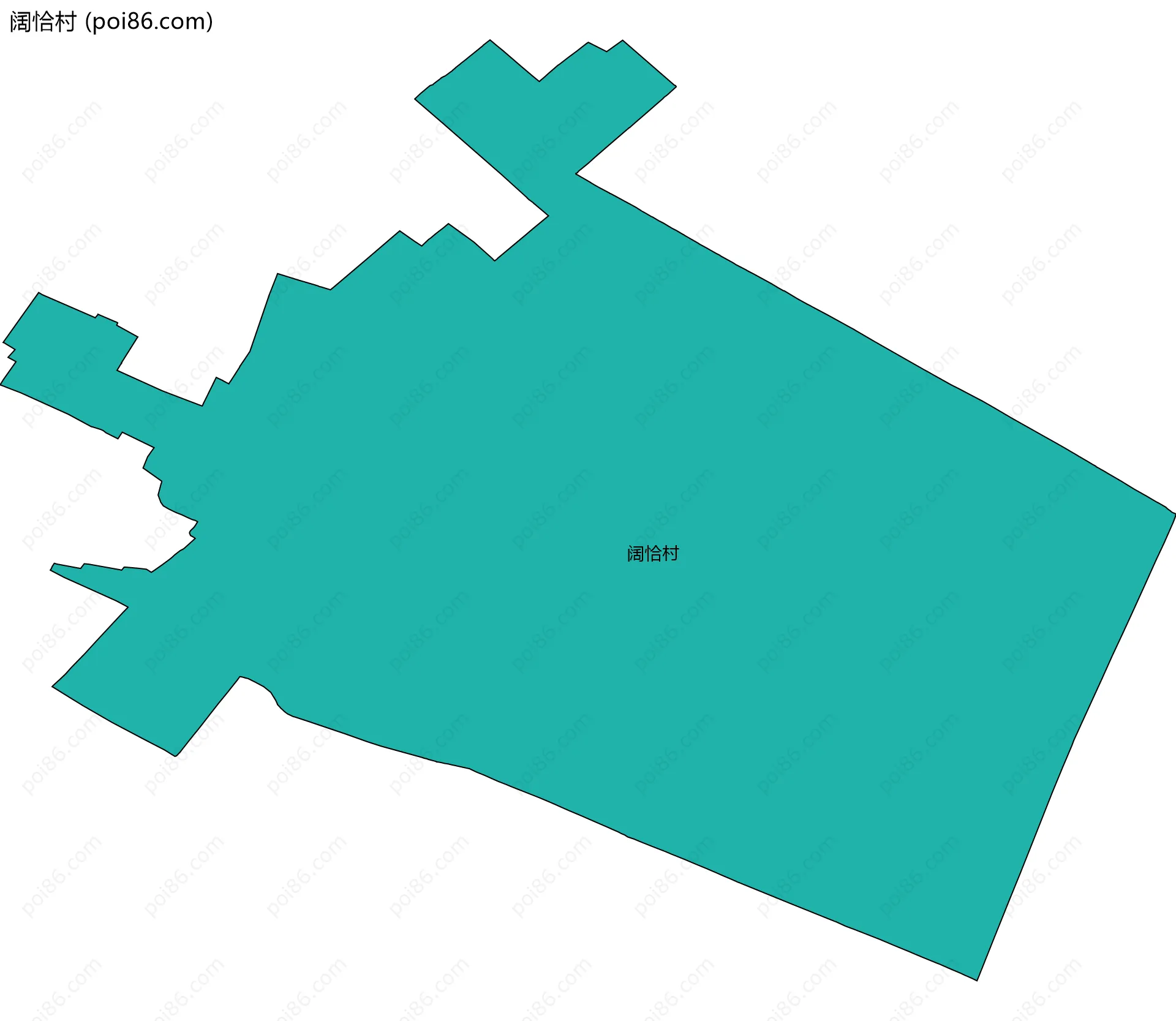 阔恰村边界地图