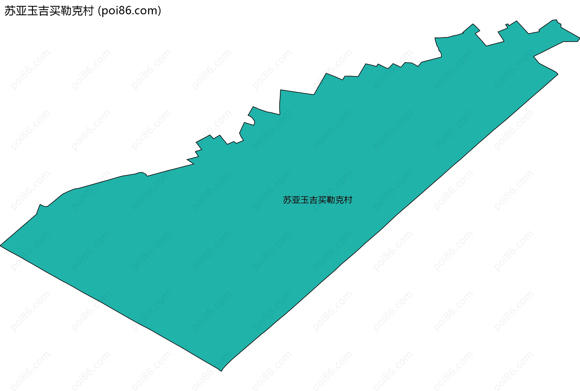 苏亚玉吉买勒克村边界地图