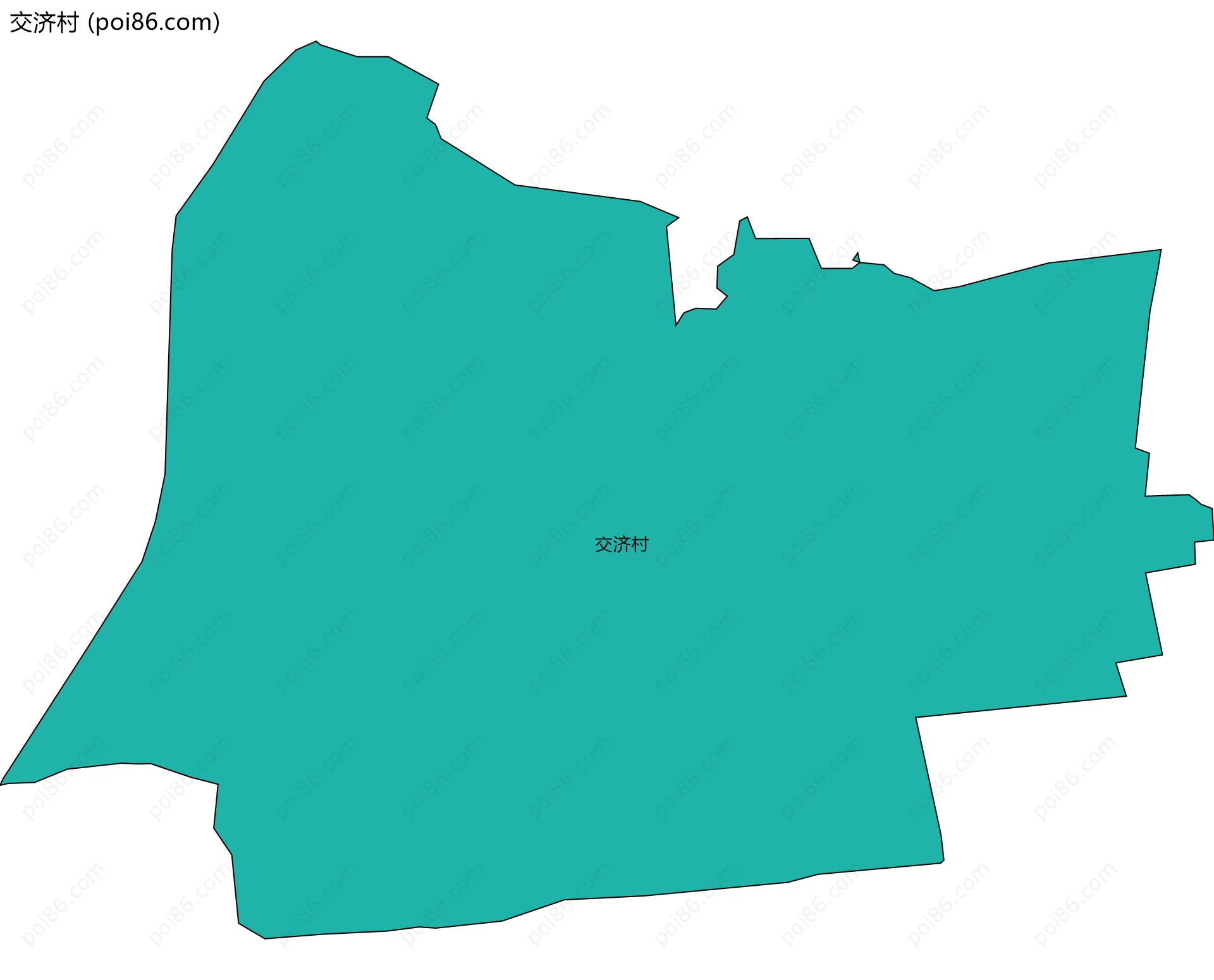 交济村边界地图