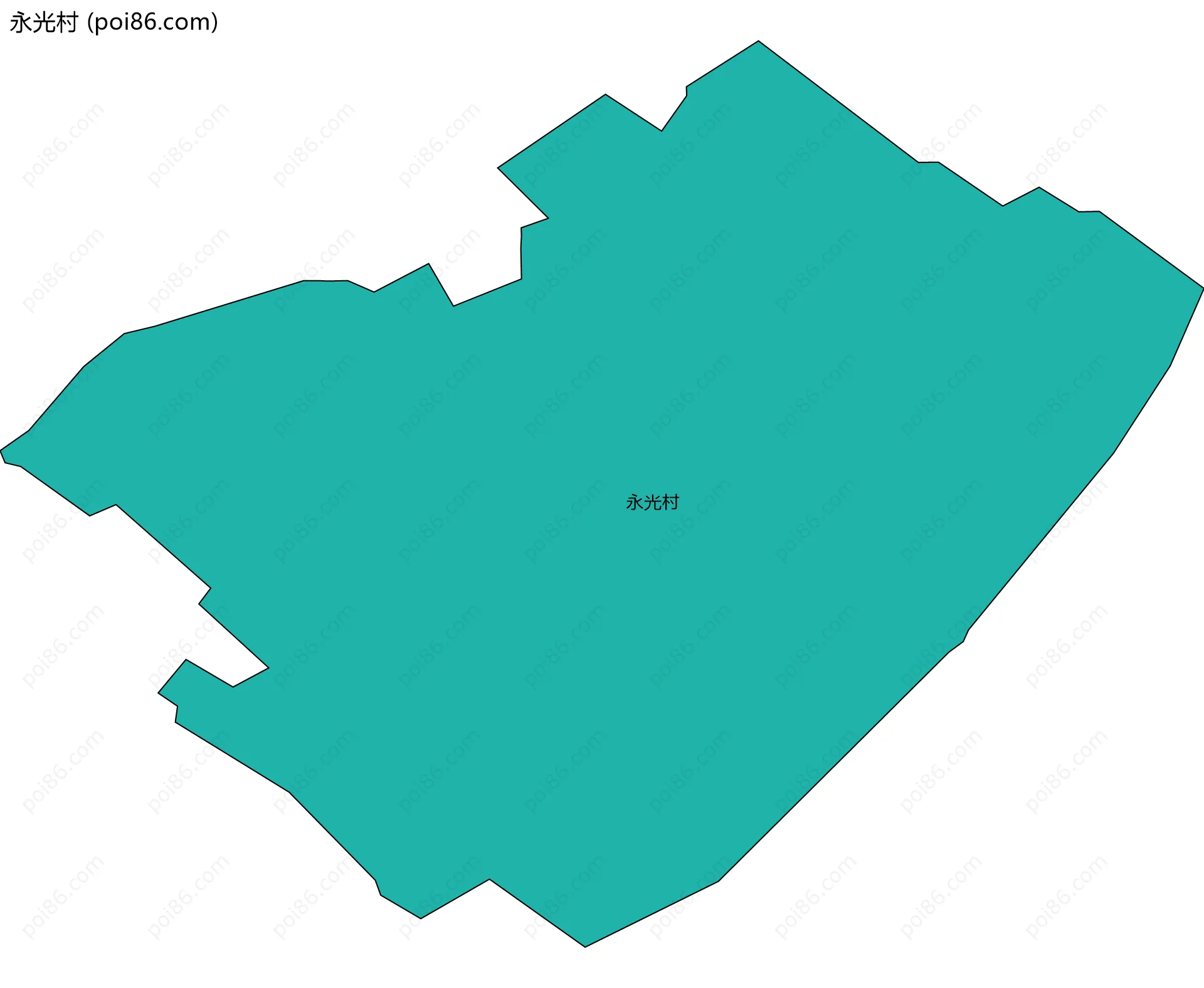 永光村边界地图