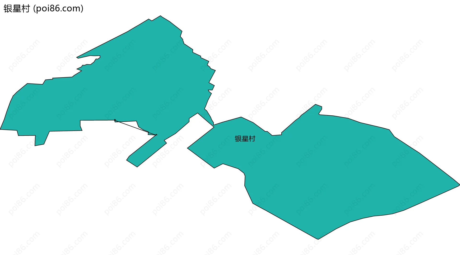 银星村边界地图