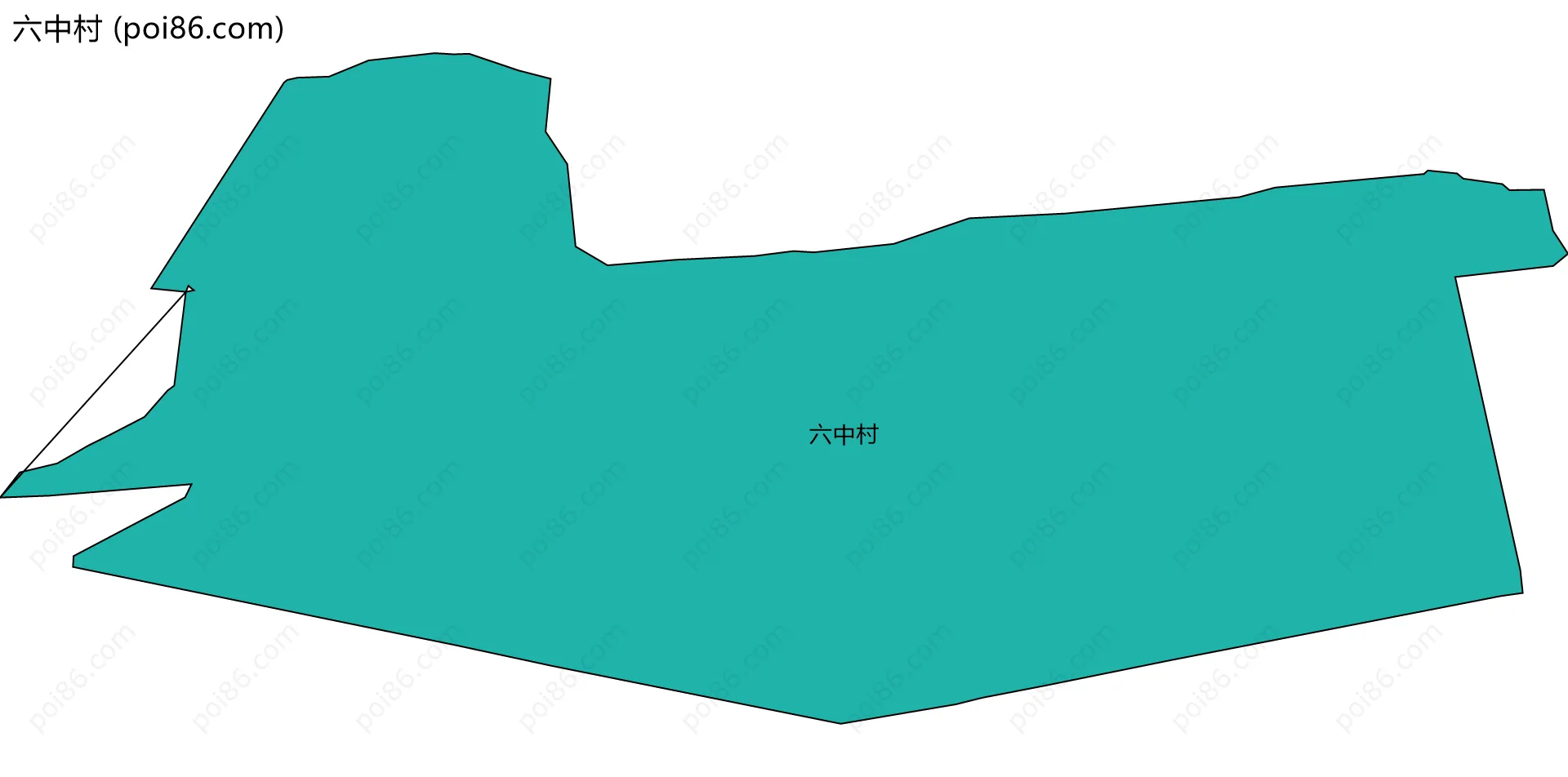 六中村边界地图