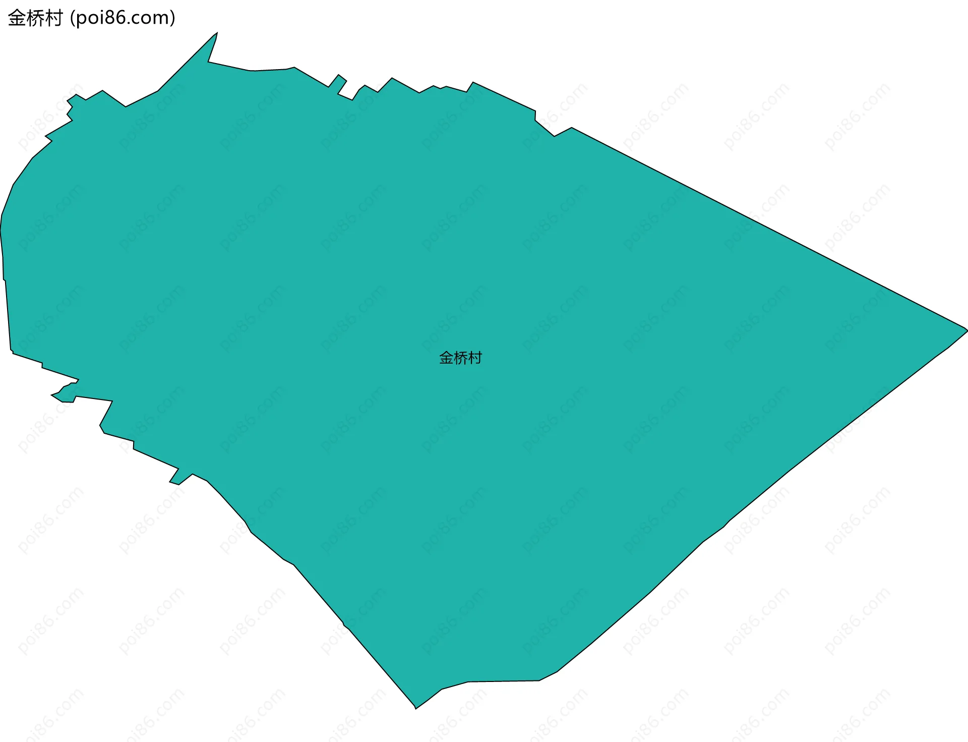 金桥村边界地图