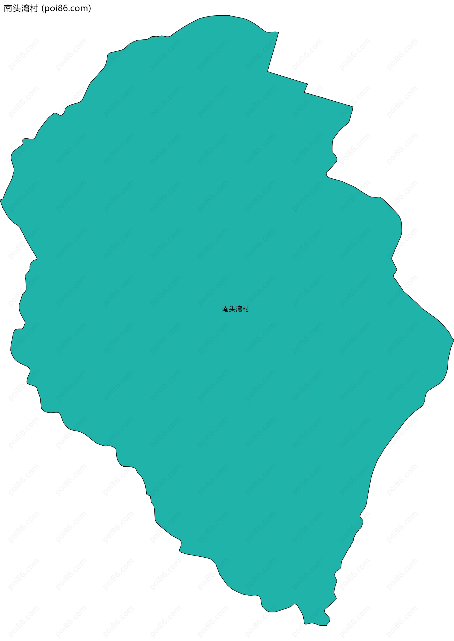 南头湾村边界地图