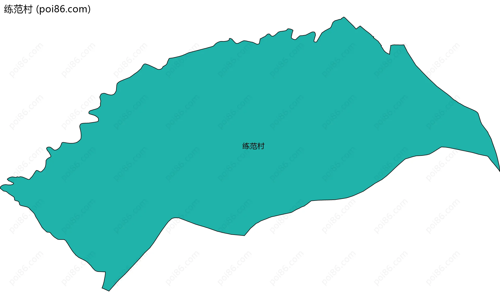 练范村边界地图