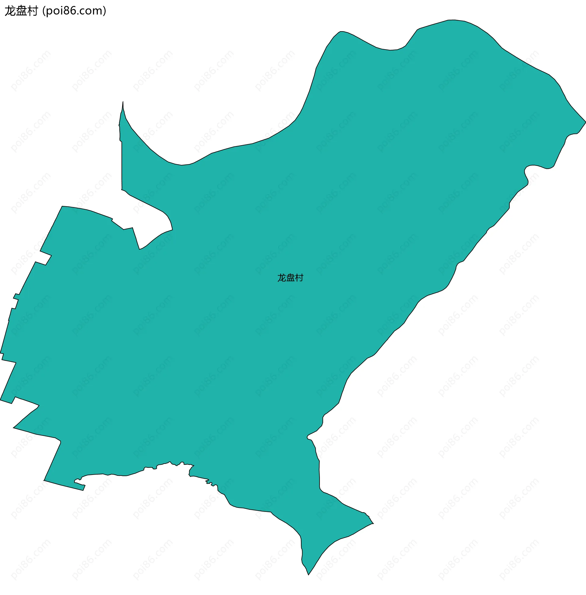 龙盘村边界地图