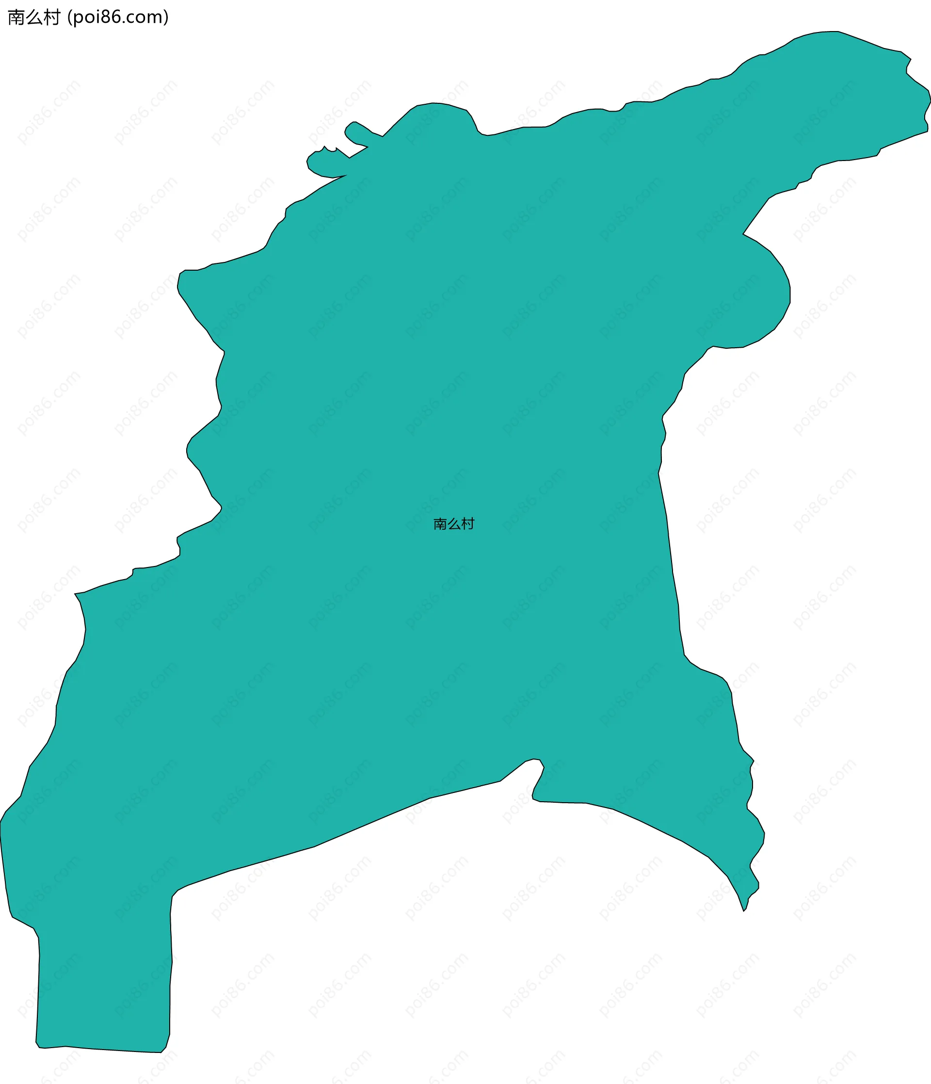 南么村边界地图