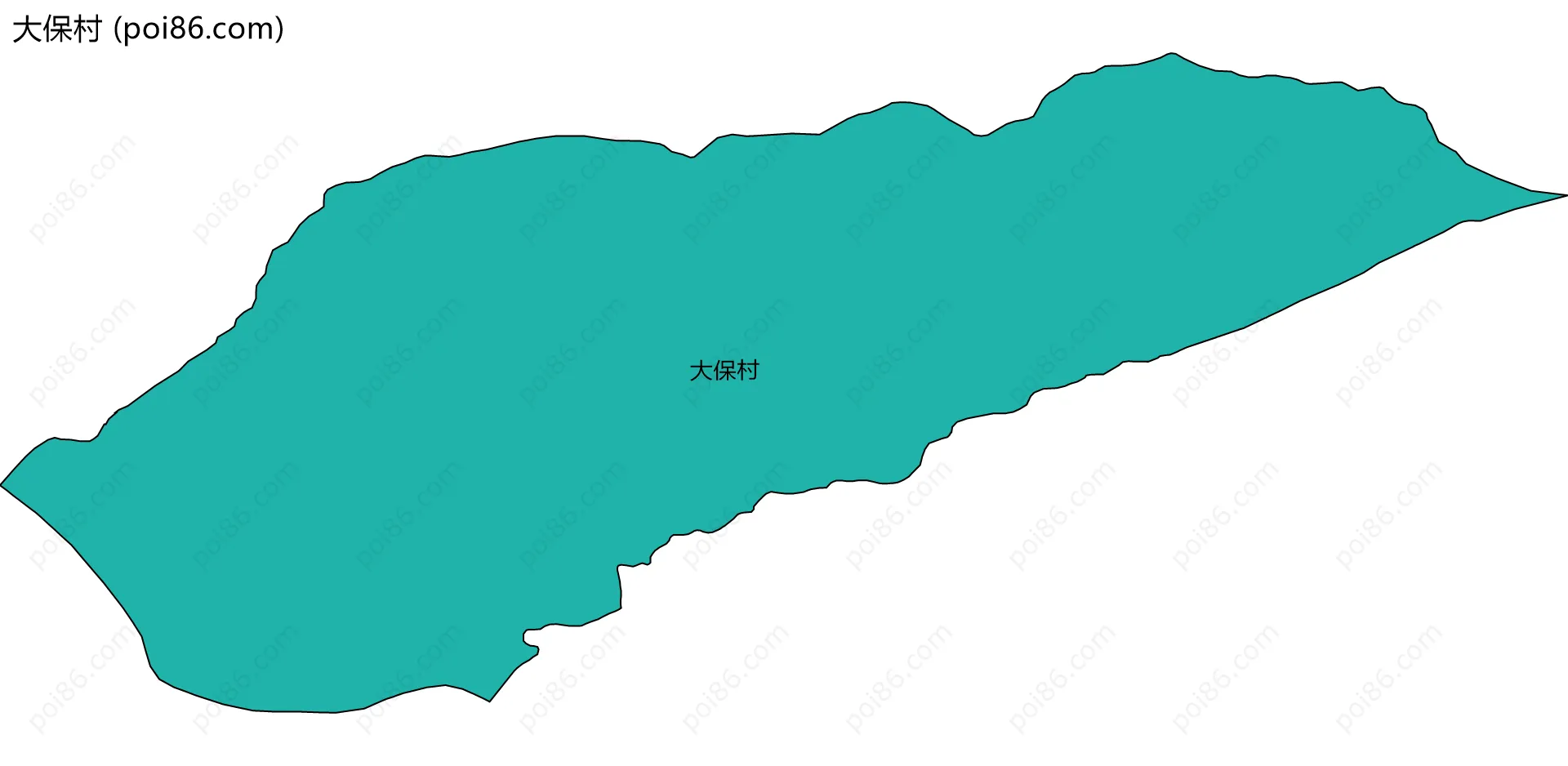 大保村边界地图