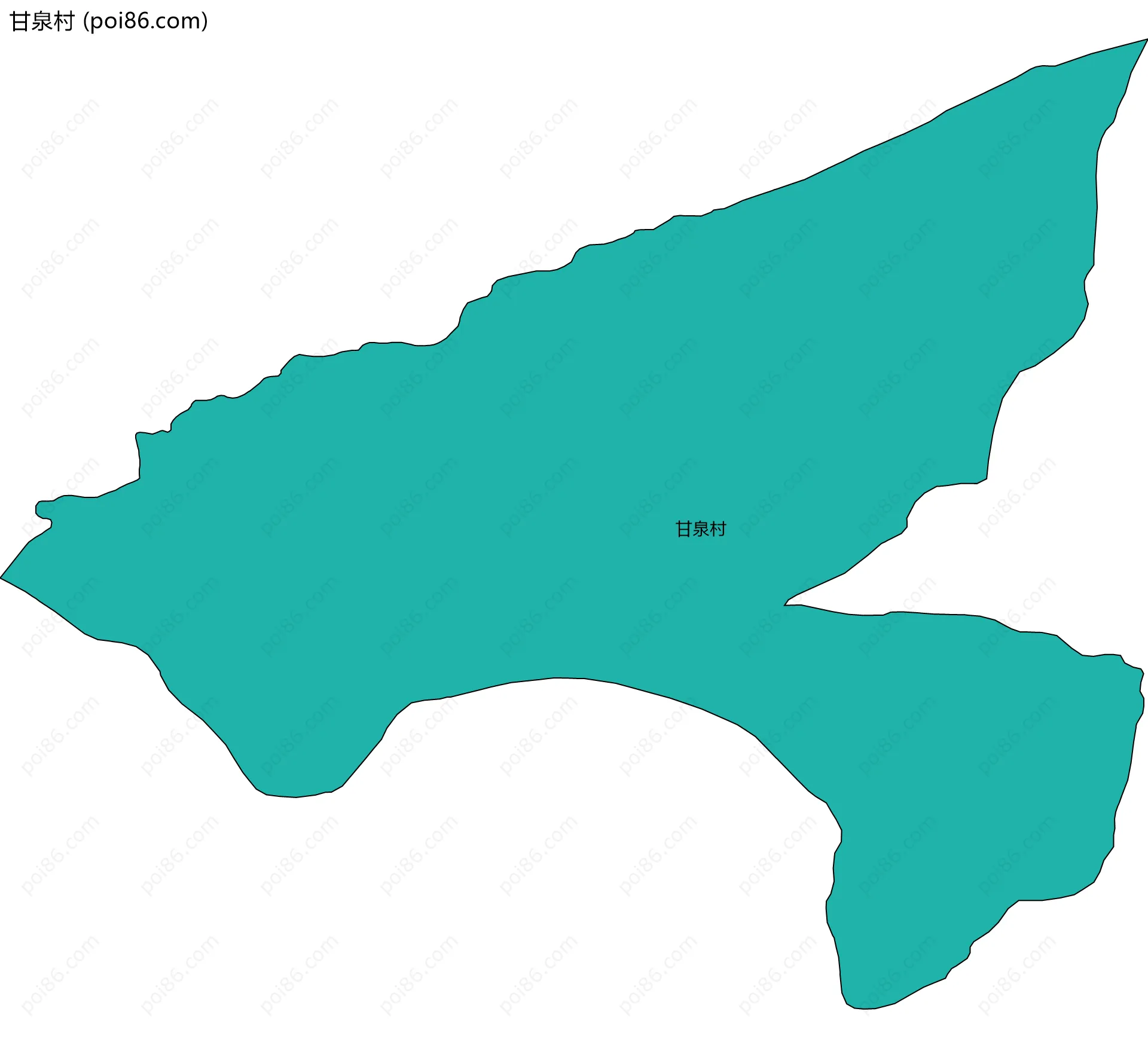 甘泉村边界地图