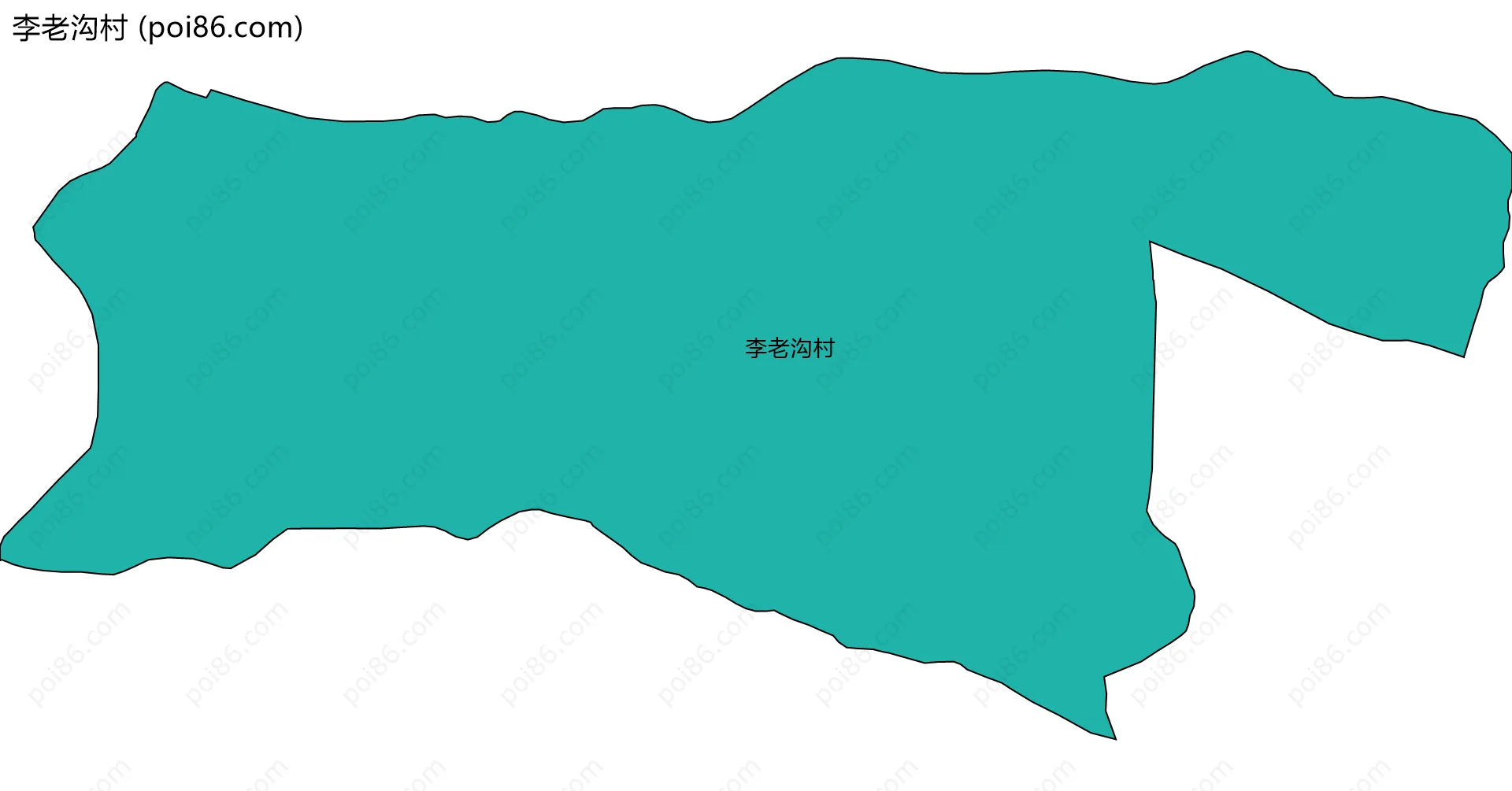 李老沟村边界地图
