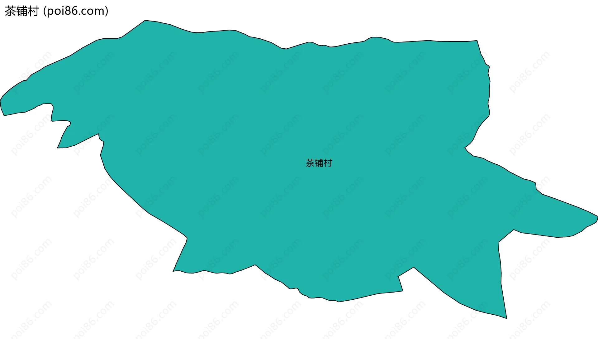 茶铺村边界地图