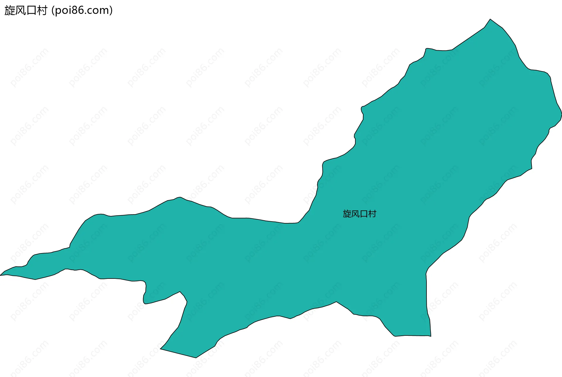旋风口村边界地图