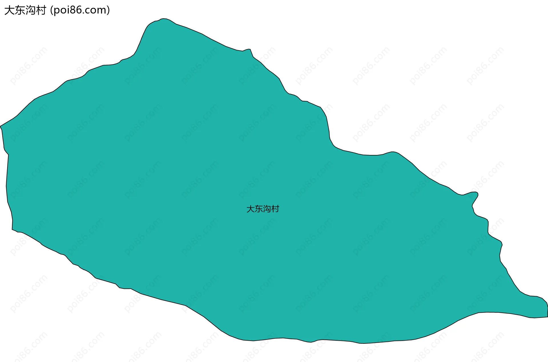 大东沟村边界地图