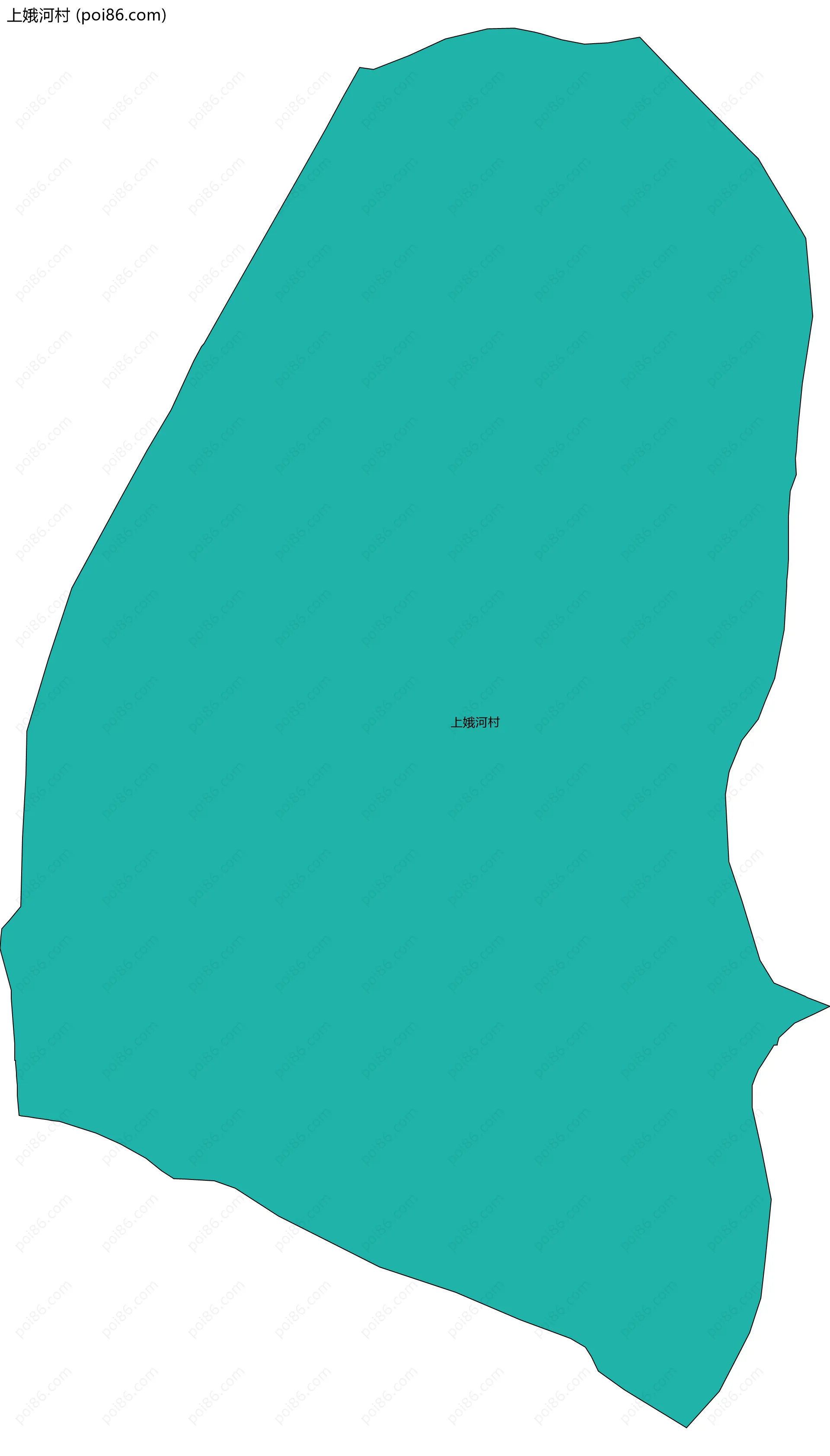 上娥河村边界地图