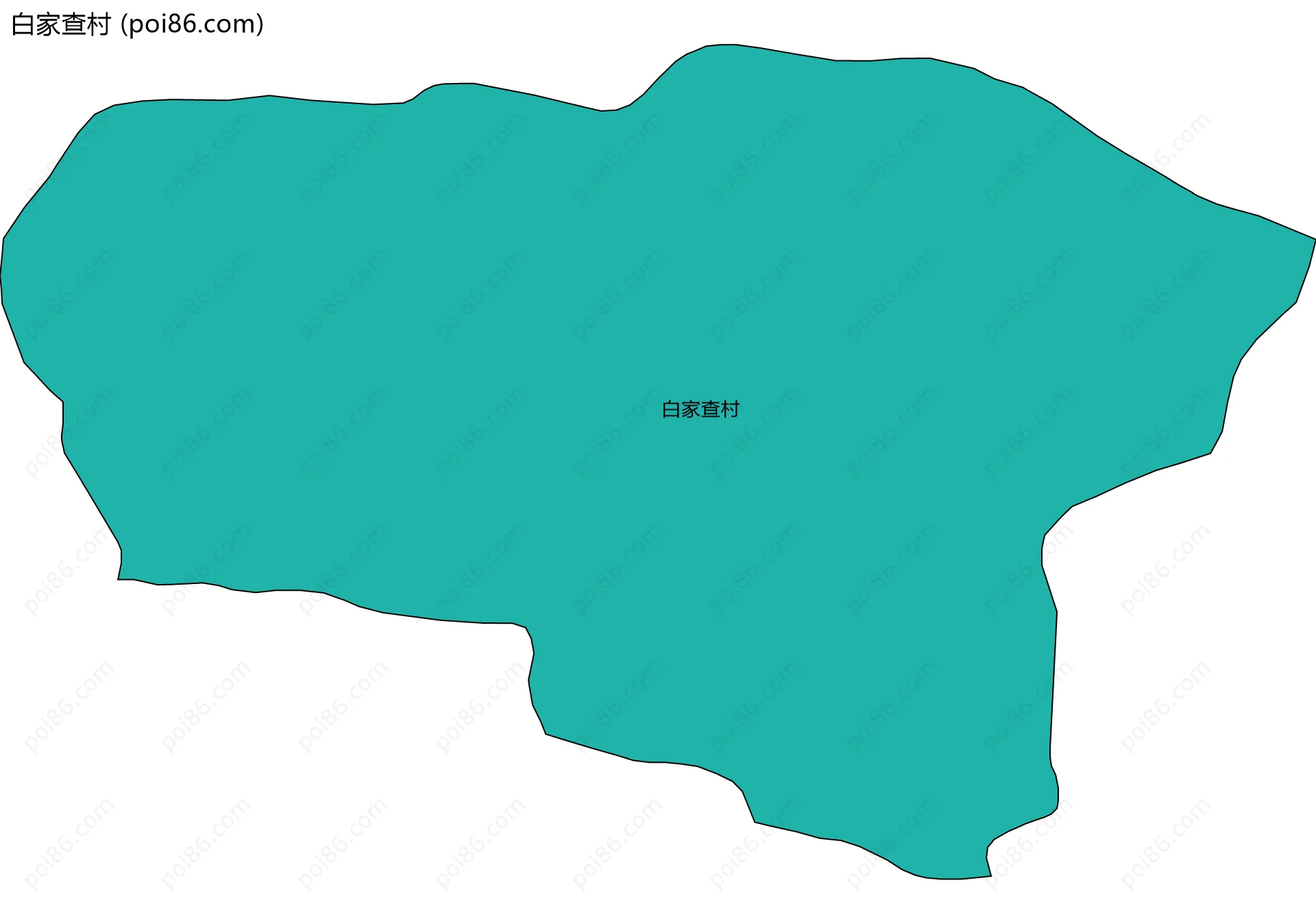 白家查村边界地图