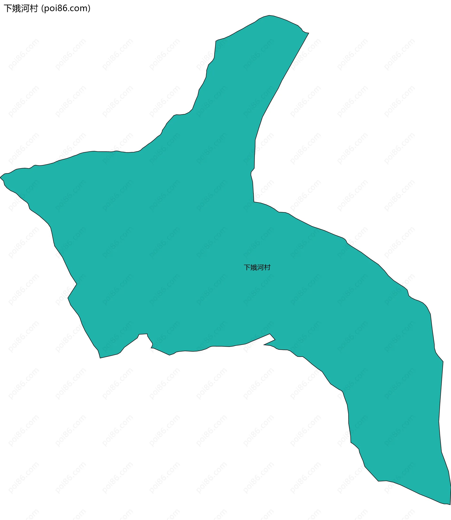 下娥河村边界地图