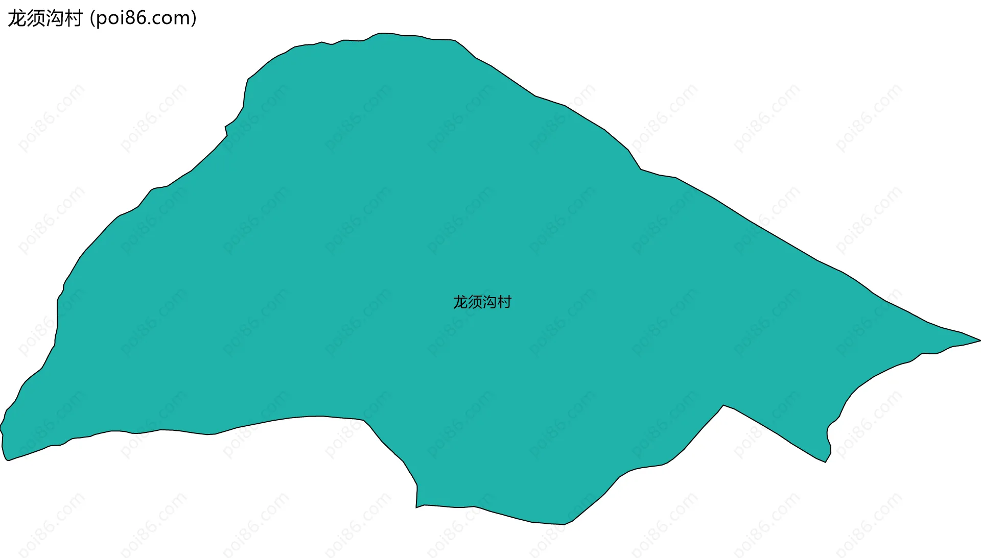 龙须沟村边界地图