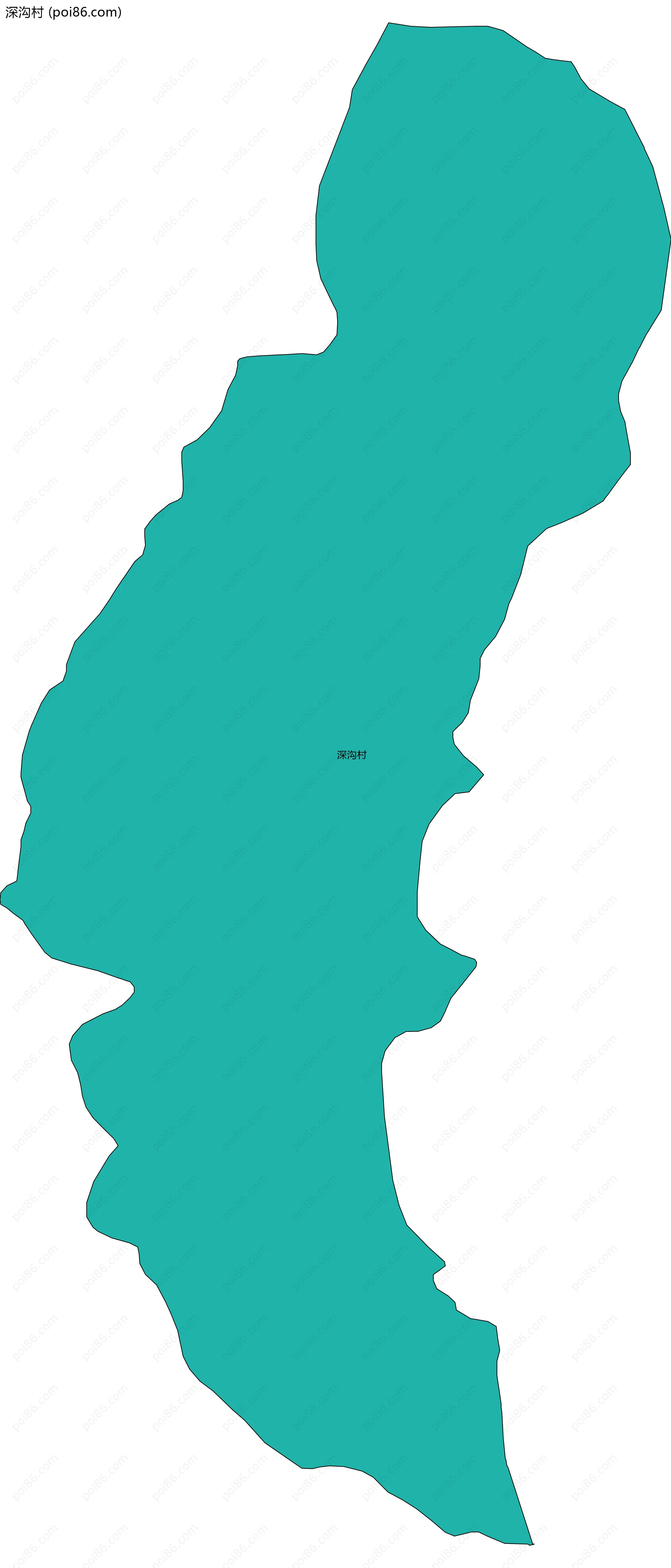 深沟村边界地图