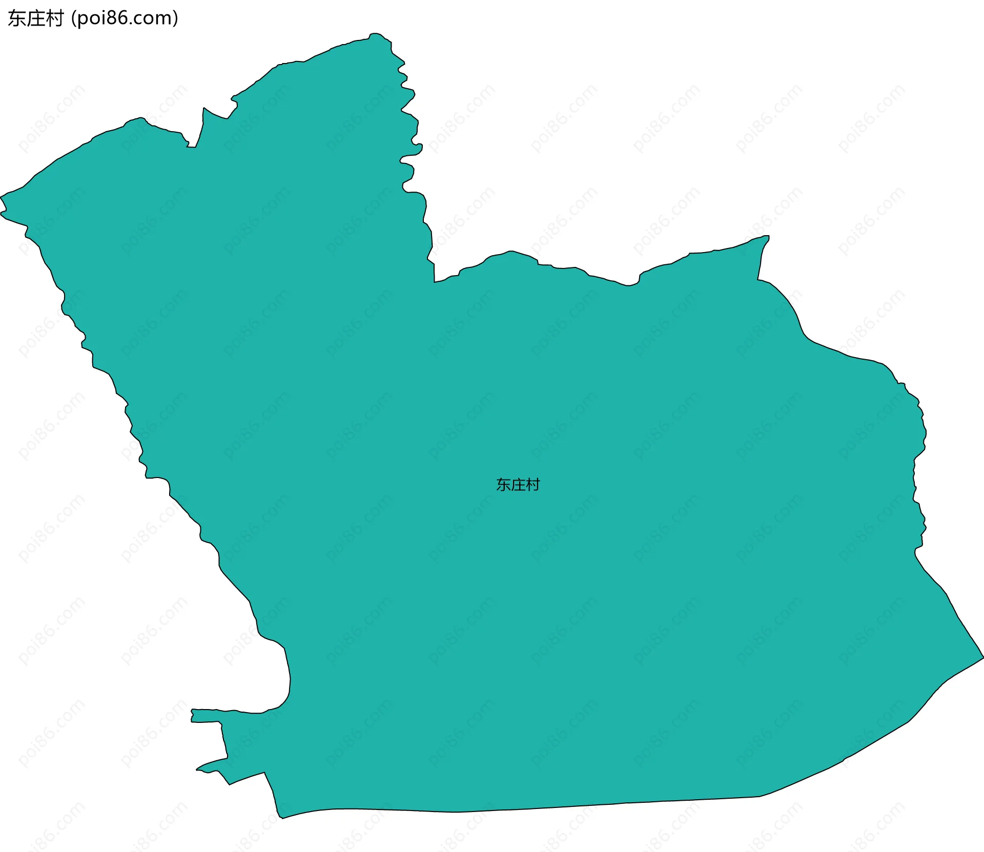 东庄村边界地图